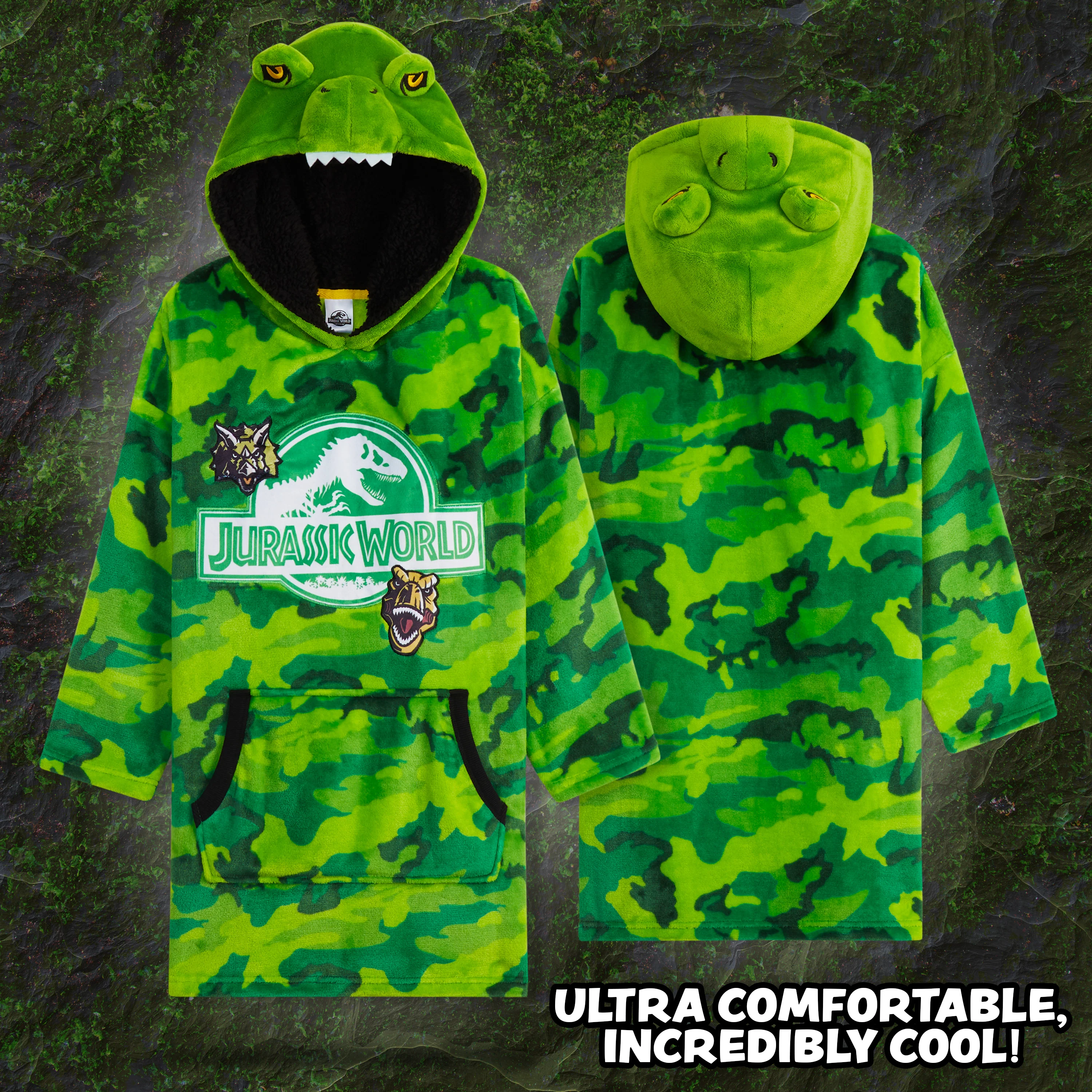 Jurassic World Blanket Hoodie - Jurassic World Fleece Oversized Hoodie - Image 6
