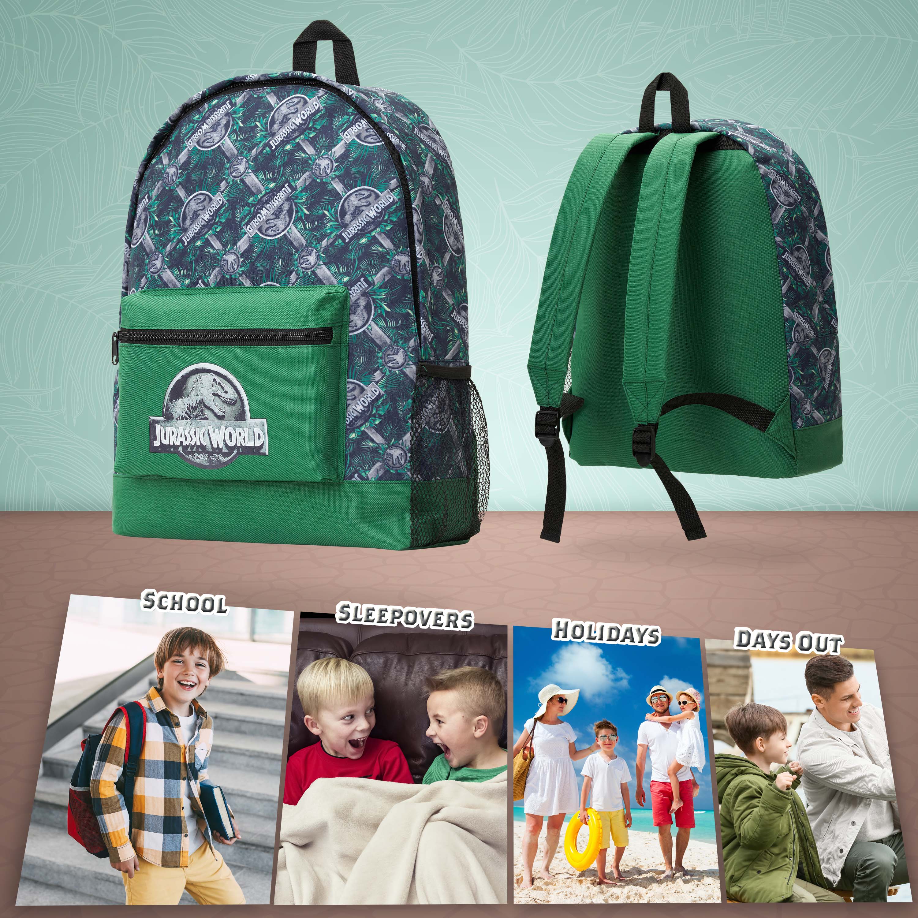 Jurassic World Boys Backpack, Dinosaur Backpack Kids School Bag - Image 4