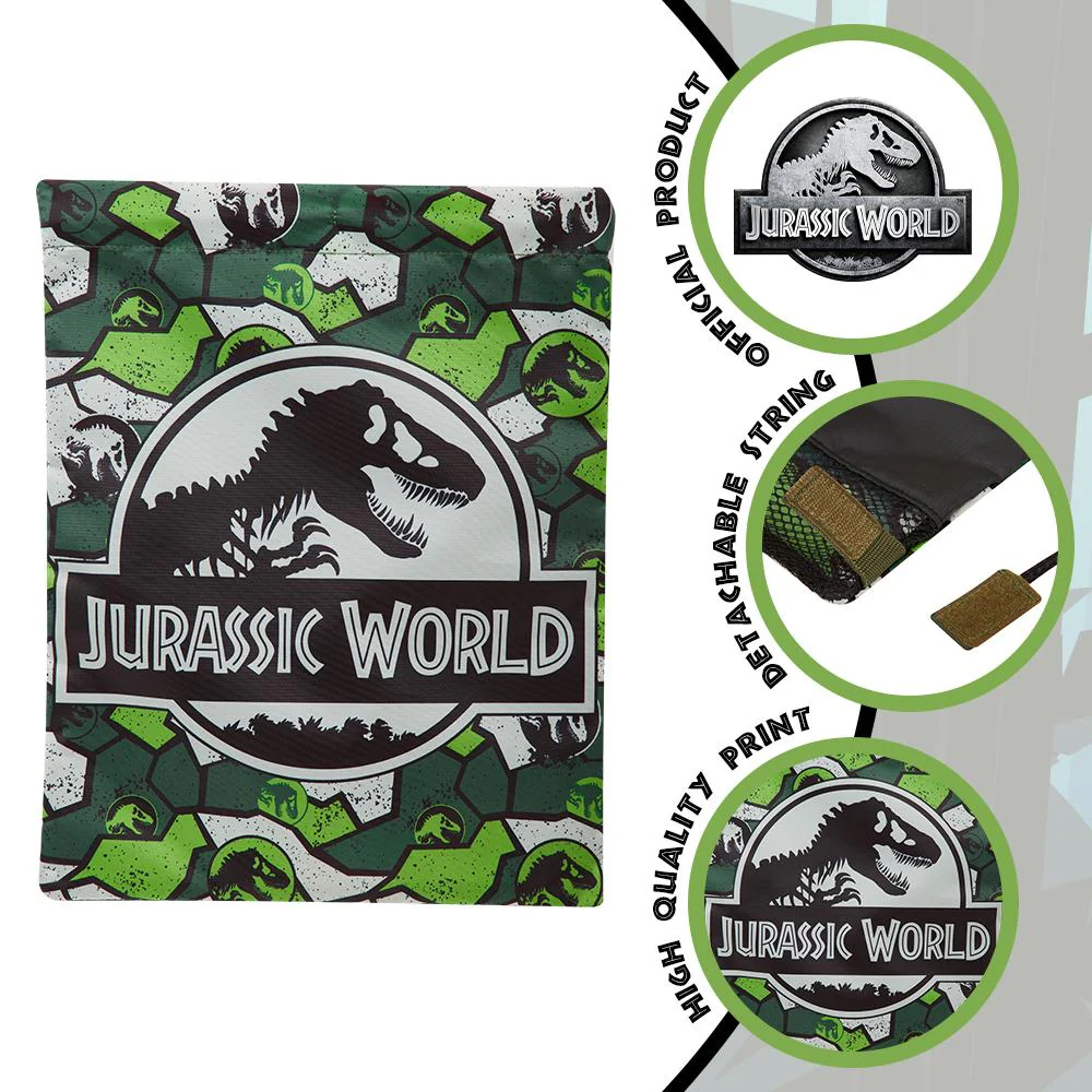 Jurassic World Drawstring Bag, String Bag for Boys Kids Teens - Image 2
