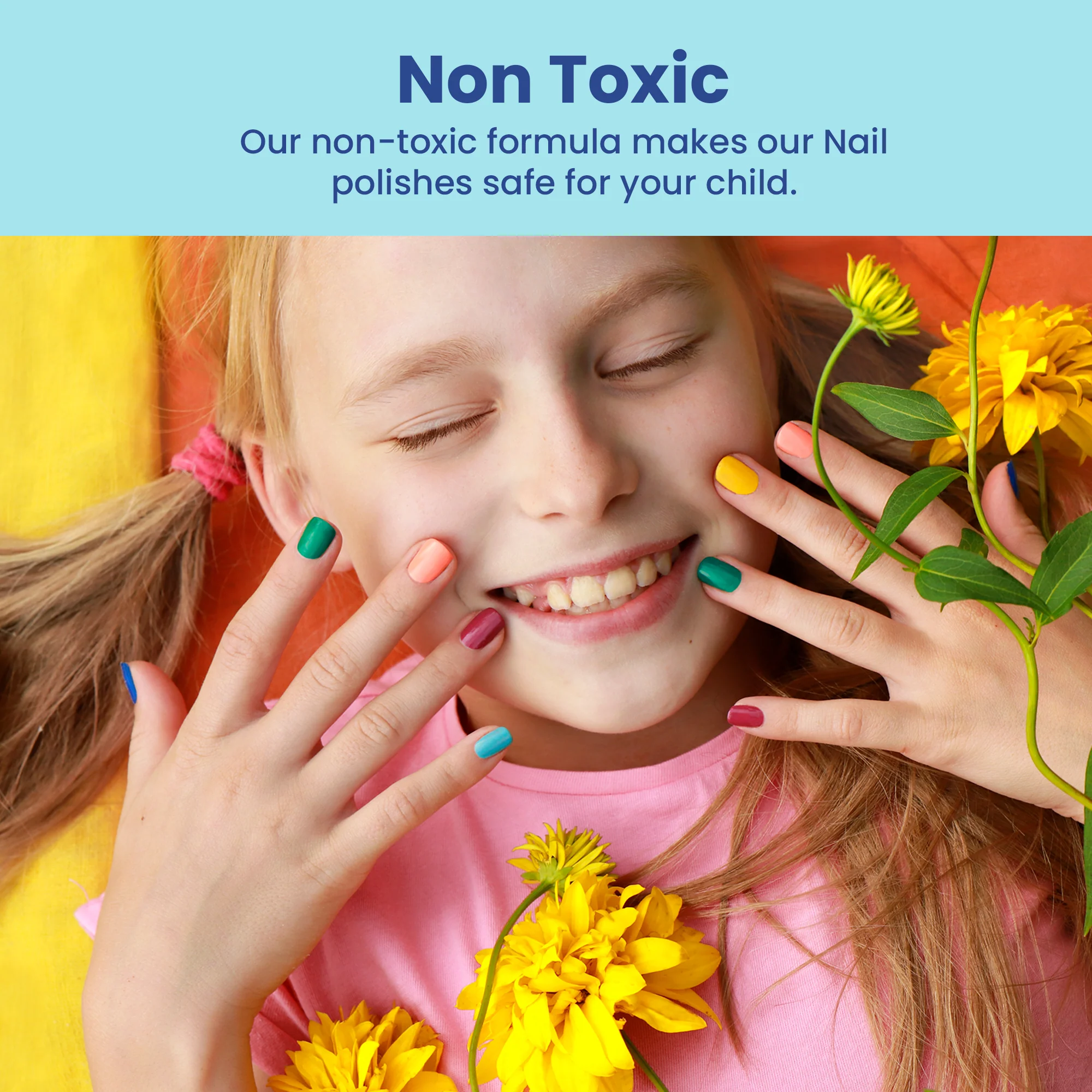 Kids Nail Polish Sets For Girls in Plush Cat Cosmetics Case - Image 8