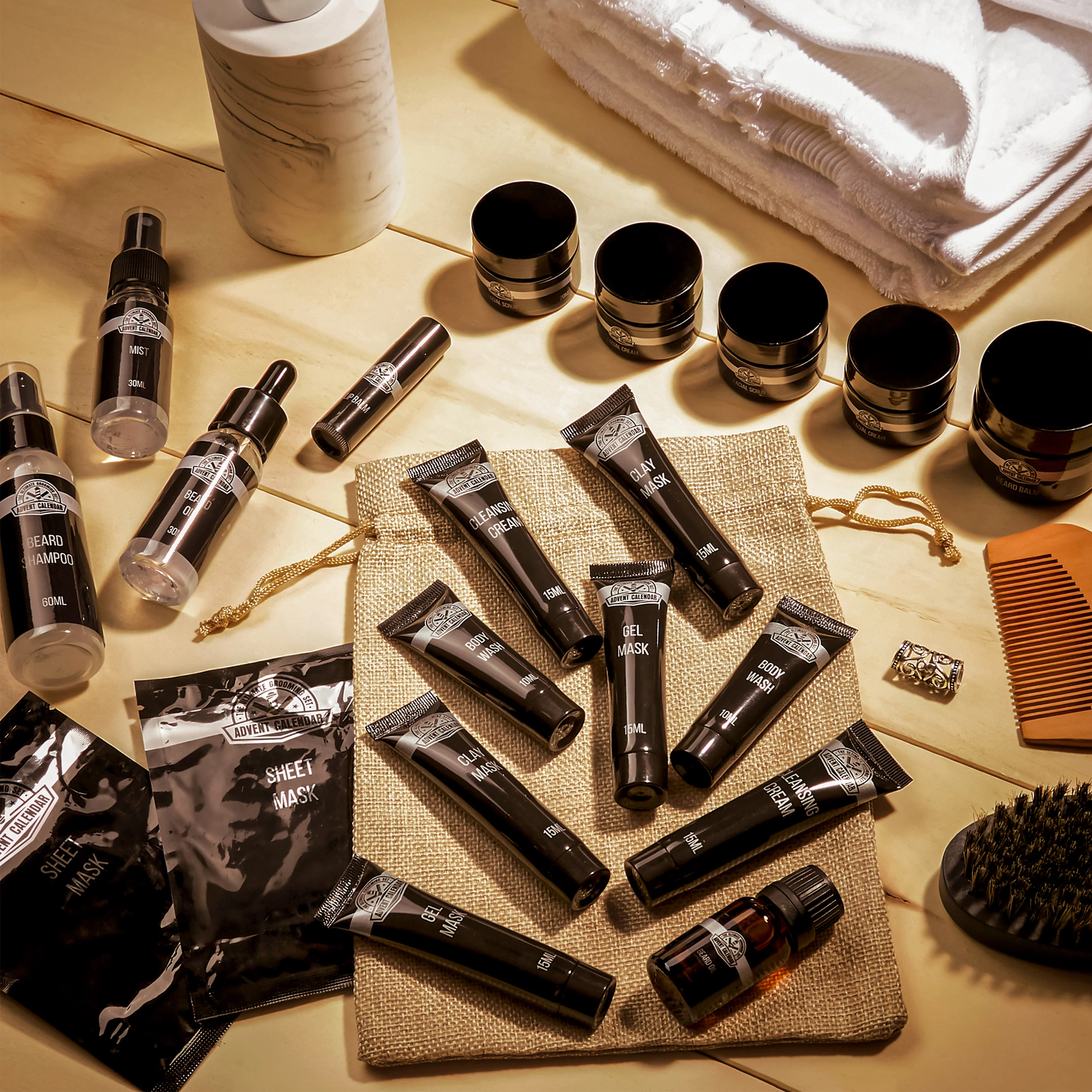 KreativeKraft Beard Grooming Kit with Travel Pouch -Set for Men - Image 3