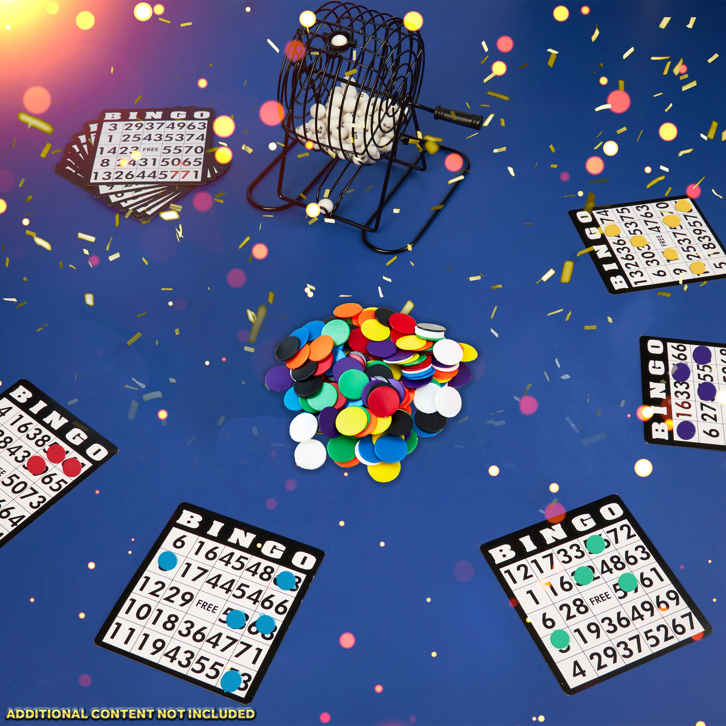 KreativeKraft Bingo Accessories Variety of Colourful Bingo Counters for Events Parties (Multi Chips) - Image 2