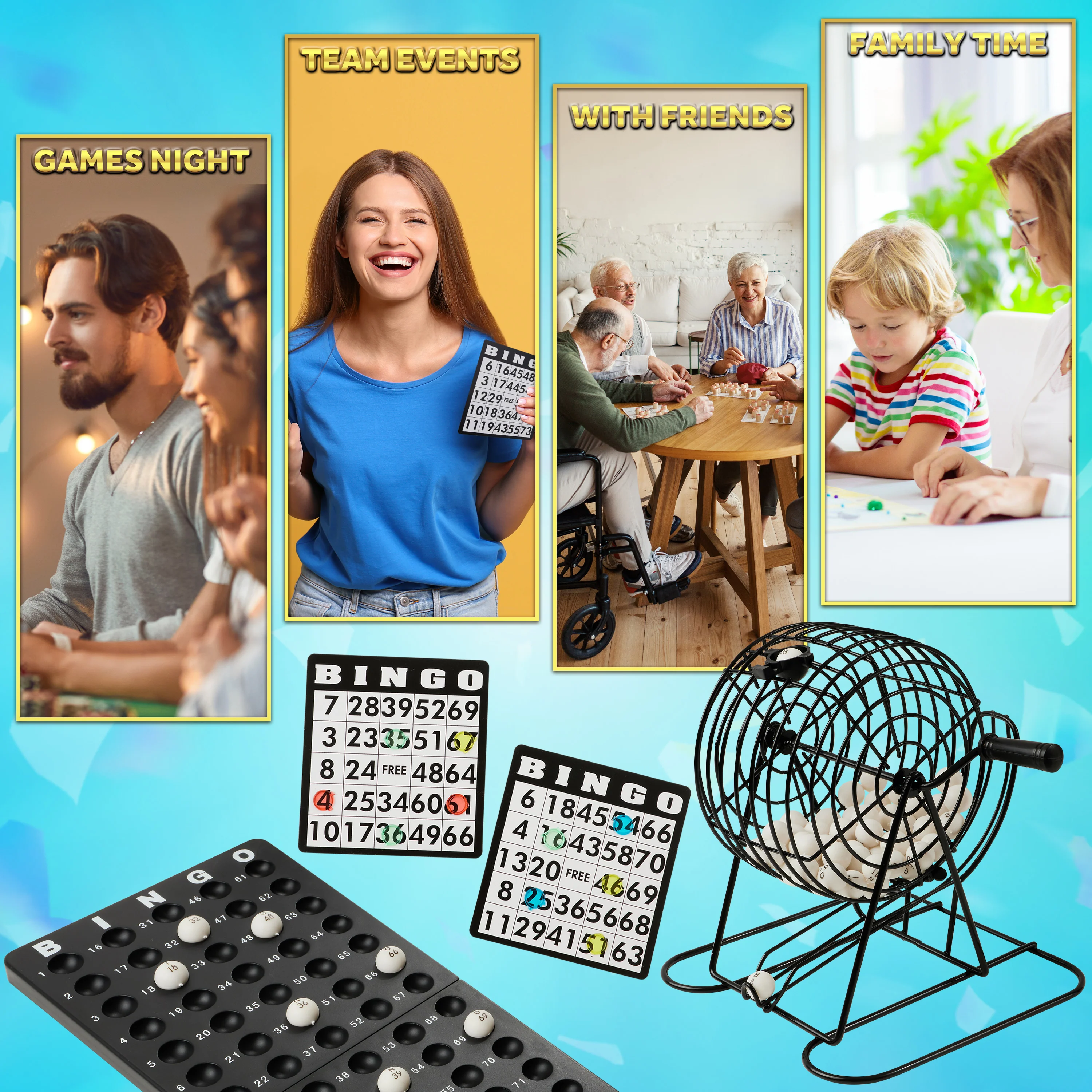 KreativeKraft Bingo Game Set or Accessories for Teens & Adults - Image 5
