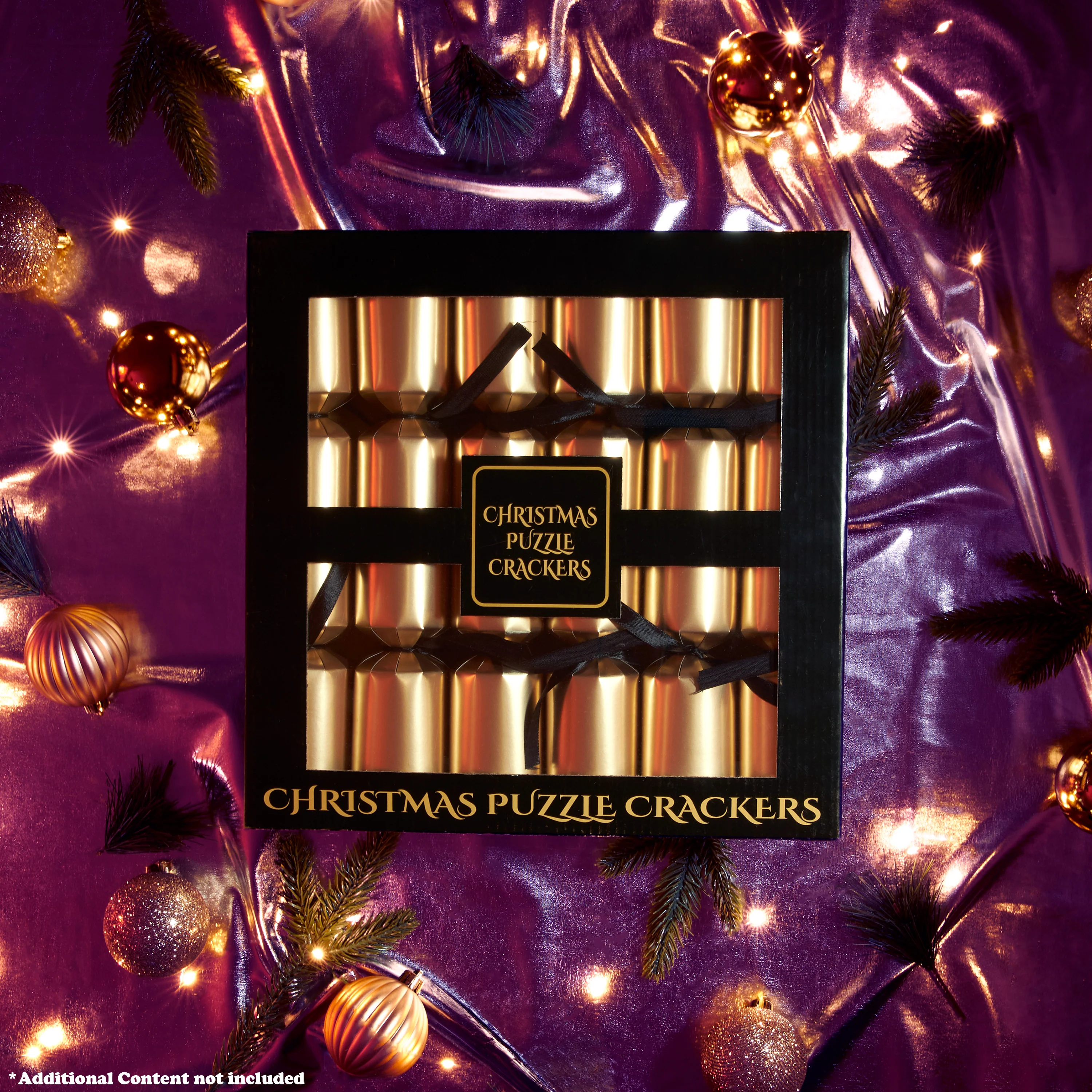 KreativeKraft Christmas Crackers, Pack of 6 Crackers with Puzzles, Festive Fun - Image 4