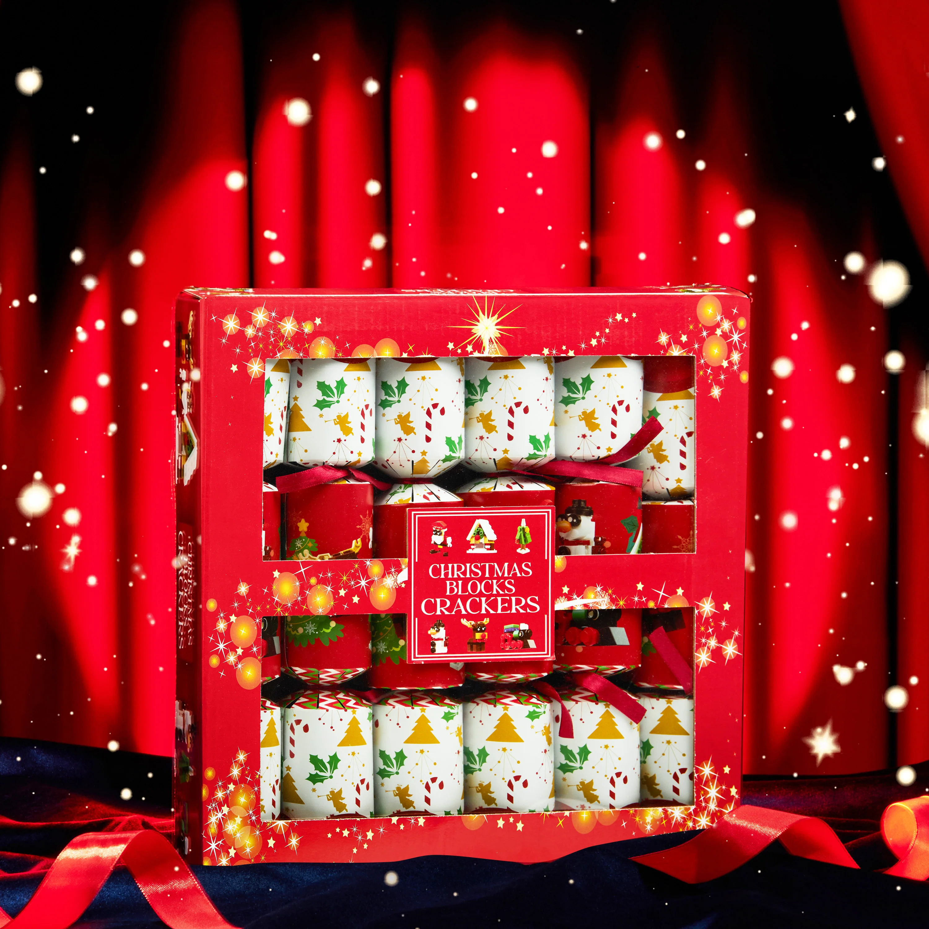 KreativeKraft Christmas Crackers, Pack of 6 or 10 Crackers for Kids and Adults - Block Toys - Image 6