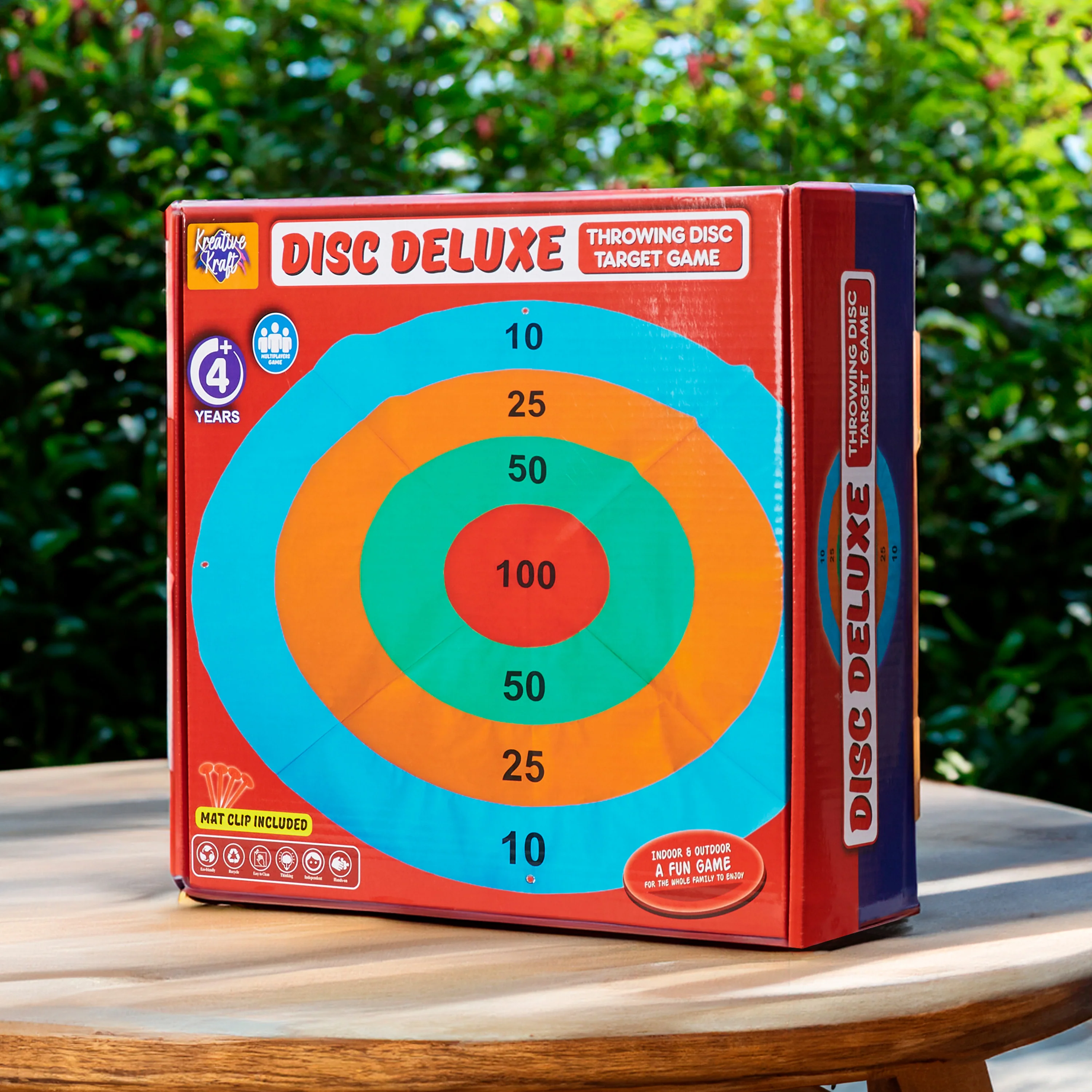 KreativeKraft Disc Throwing Game for Kids and Family, Outdoor Target Summer Garden Game - Image 2