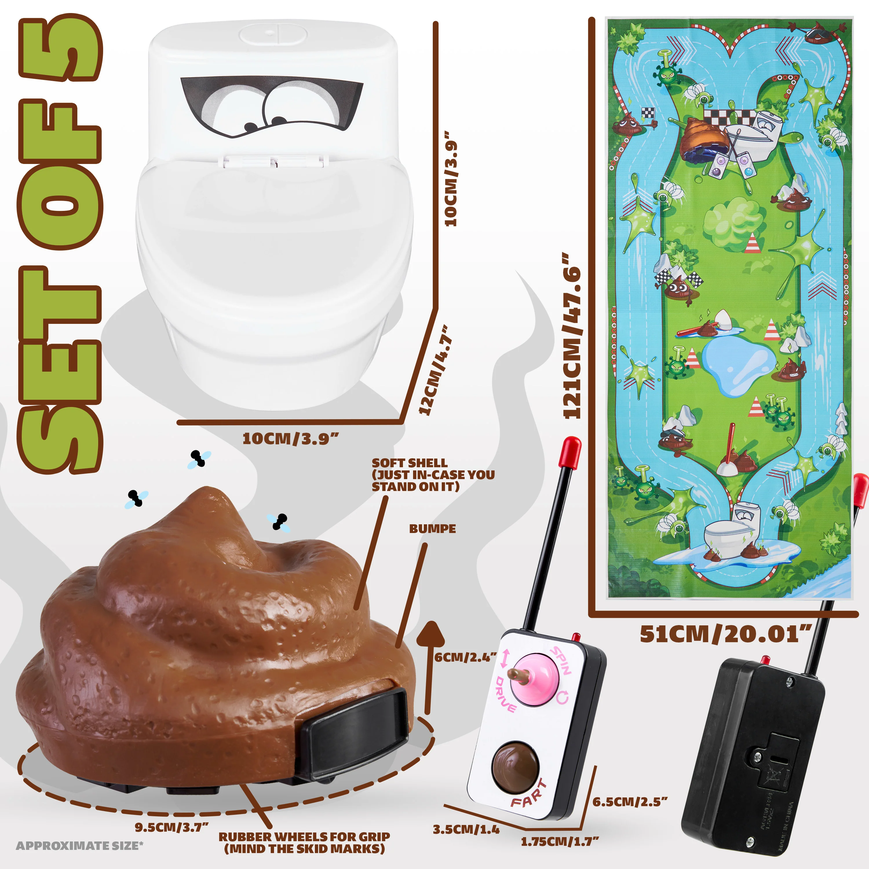 KreativeKraft Fake Poo Game Battery Operated with Remote Control - Novelty Gifts - Image 5