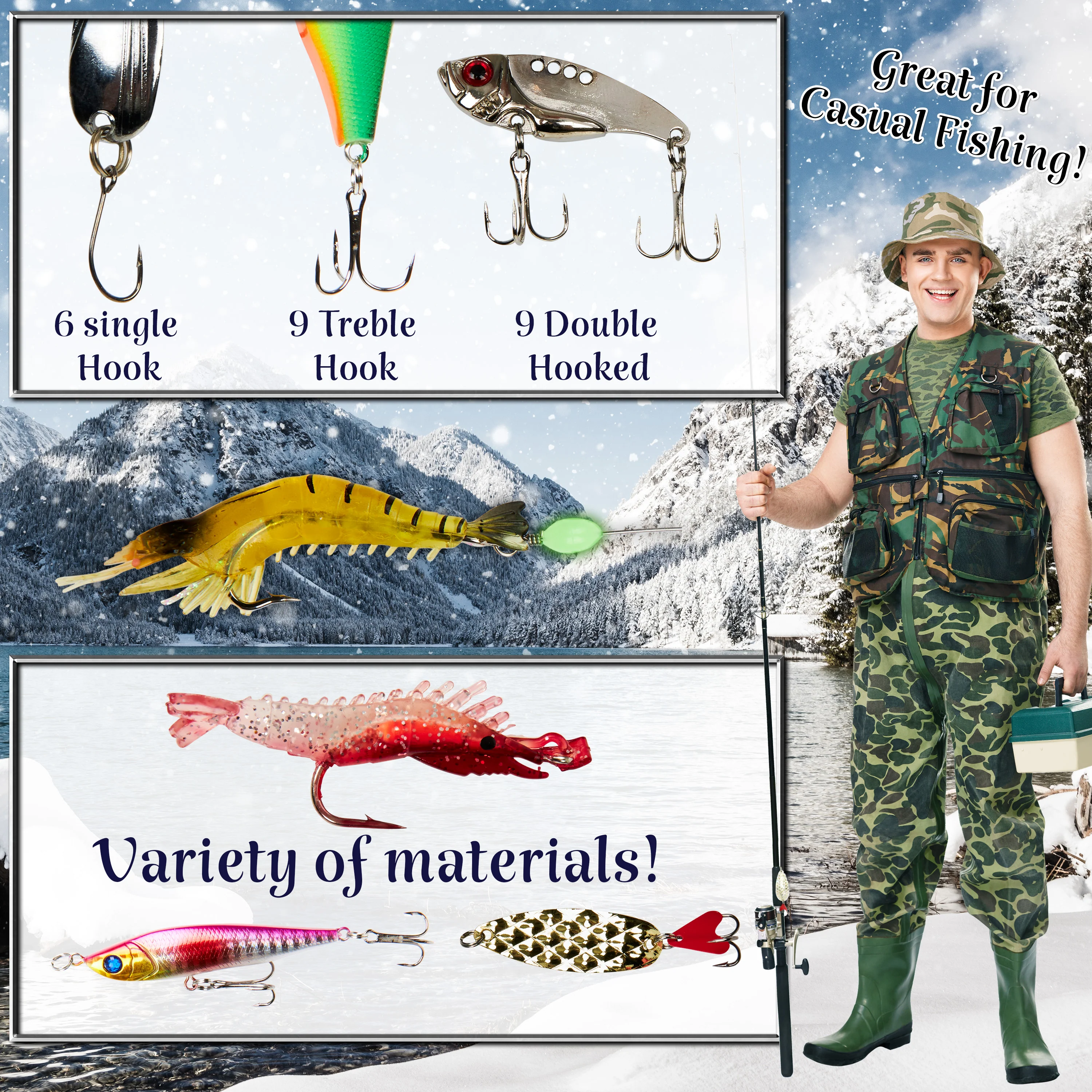 KreativeKraft Fishing Advent Calendar 2025, Christmas Countdown Calendar for Men - Image 5