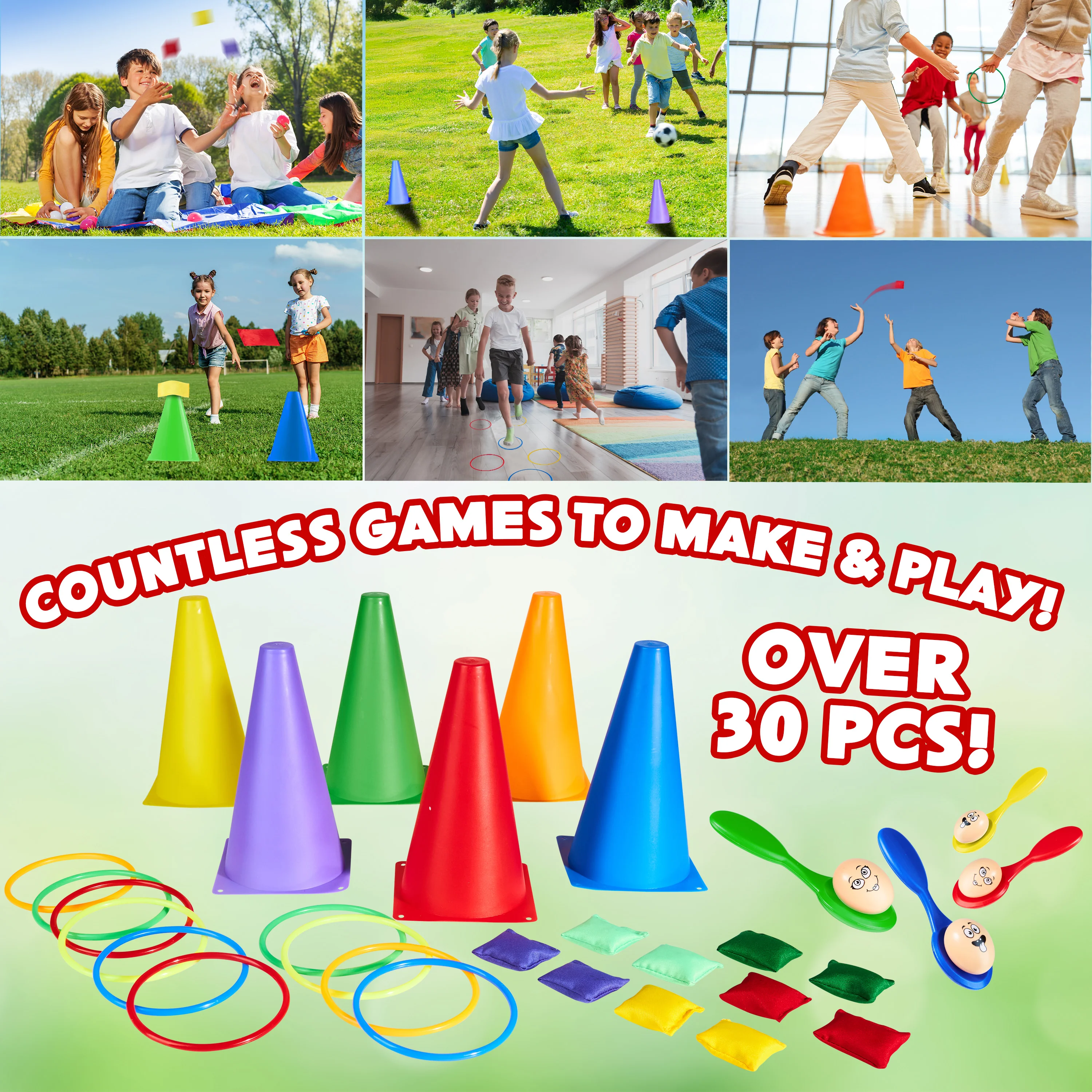 KreativeKraft Kids Games Outdoor Play Equipment for Kids Adults Family Garden Toys - Image 5