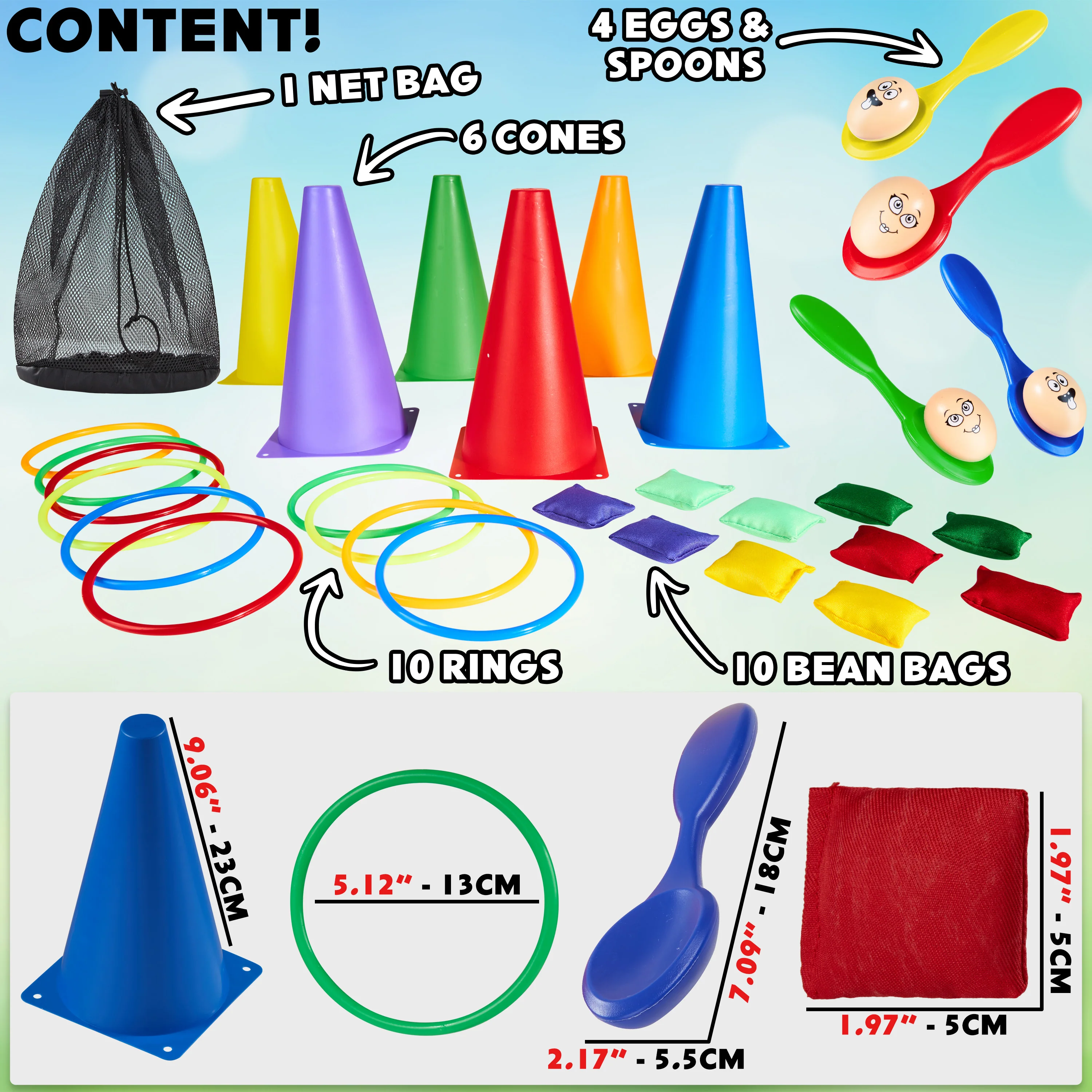 KreativeKraft Kids Games Outdoor Play Equipment for Kids Adults Family Garden Toys - Image 7
