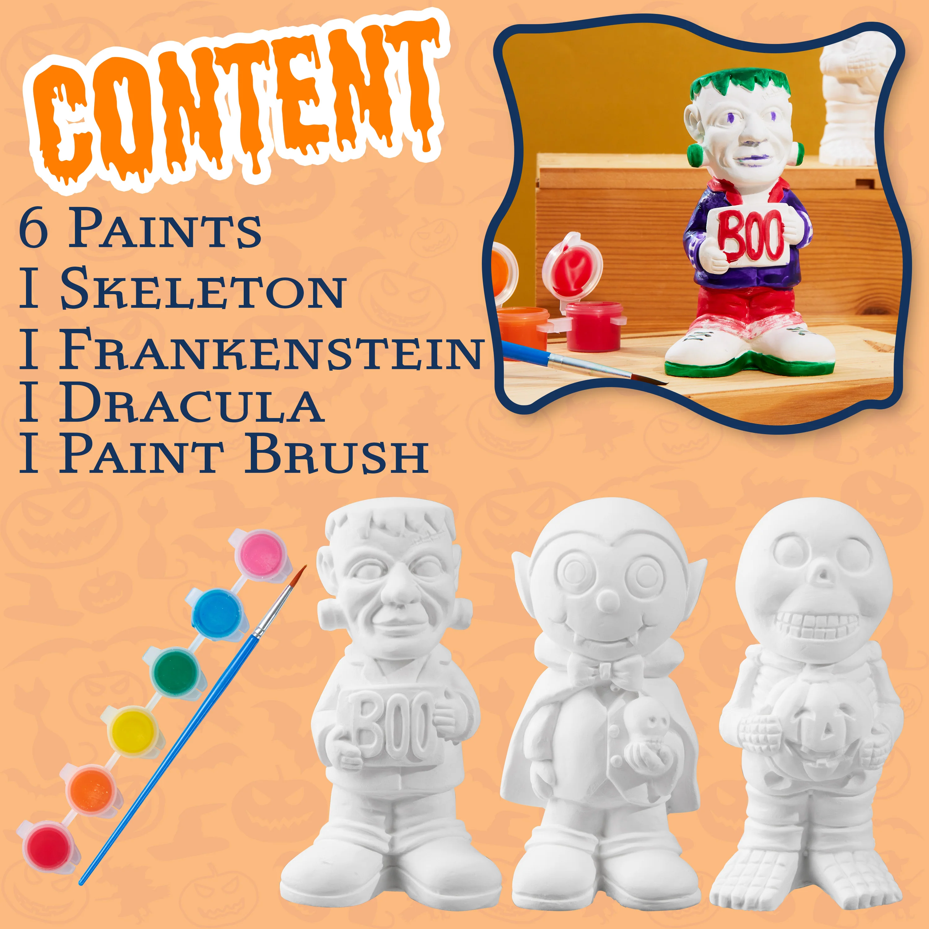KreativeKraft Kids Painting Set - Halloween Decorations - Fun Arts and Crafts for Family - Image 6