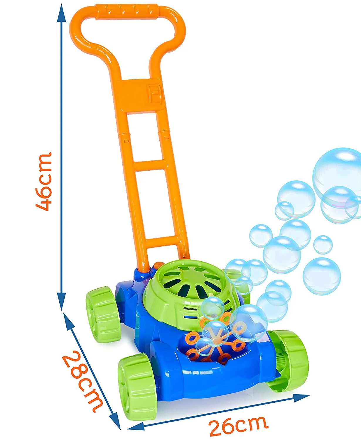 KreativeKraft Lawn Bubble Mower - Push Along Toy Lawnmower For Kids - Image 3