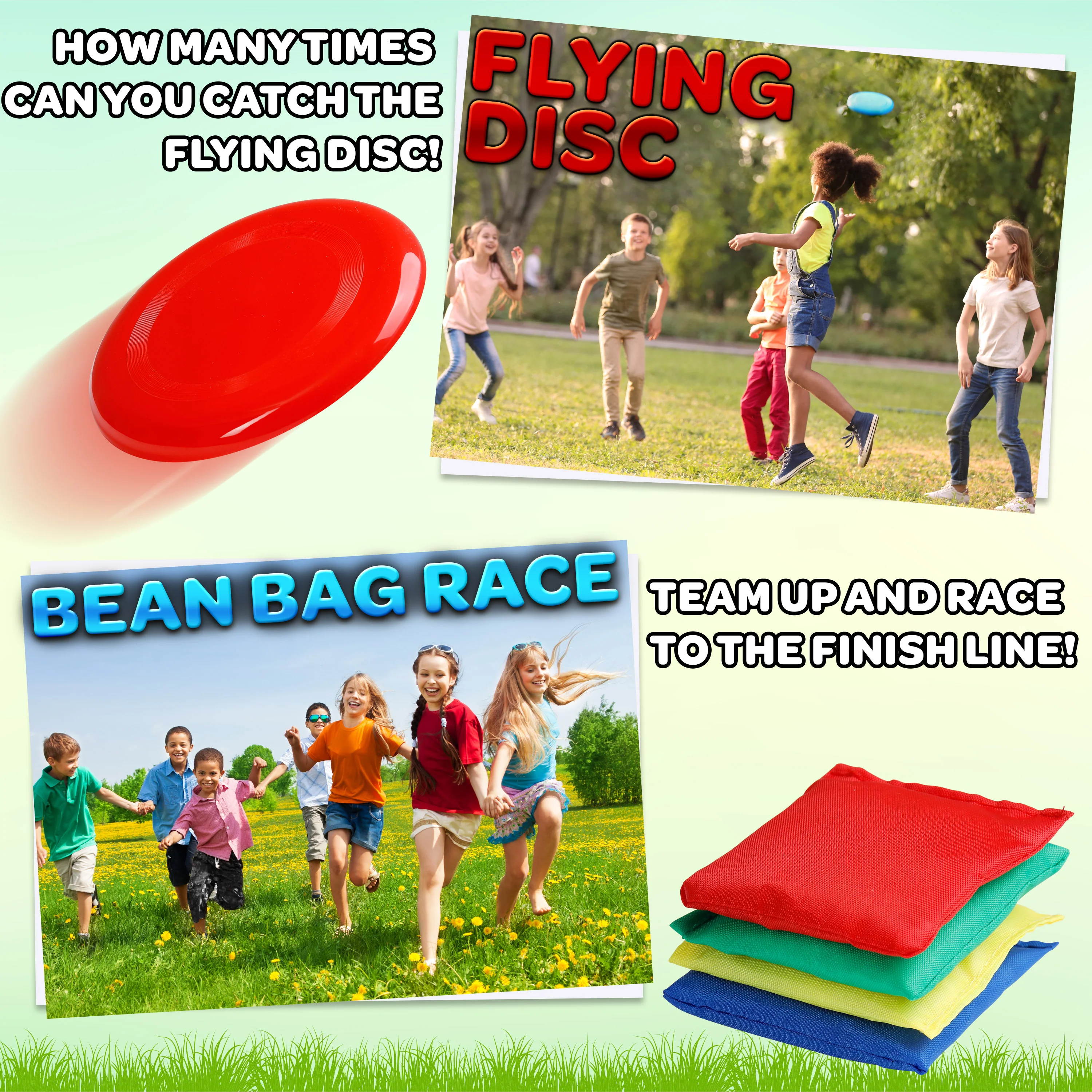 KreativeKraft Outdoor Games for Kids and Adults, 6 in 1 Garden Games - Image 5