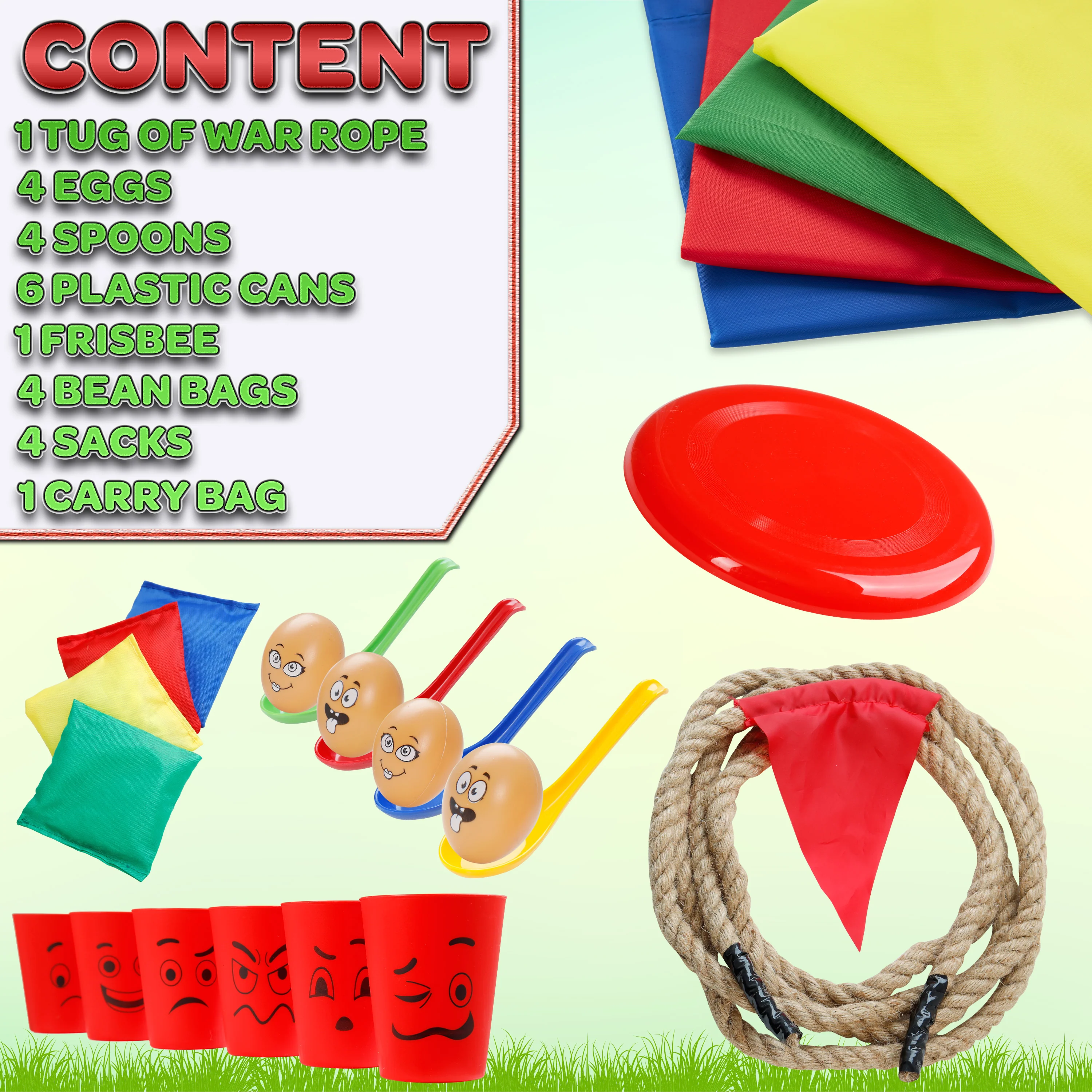 KreativeKraft Outdoor Games for Kids and Adults, 6 in 1 Garden Games - Image 6
