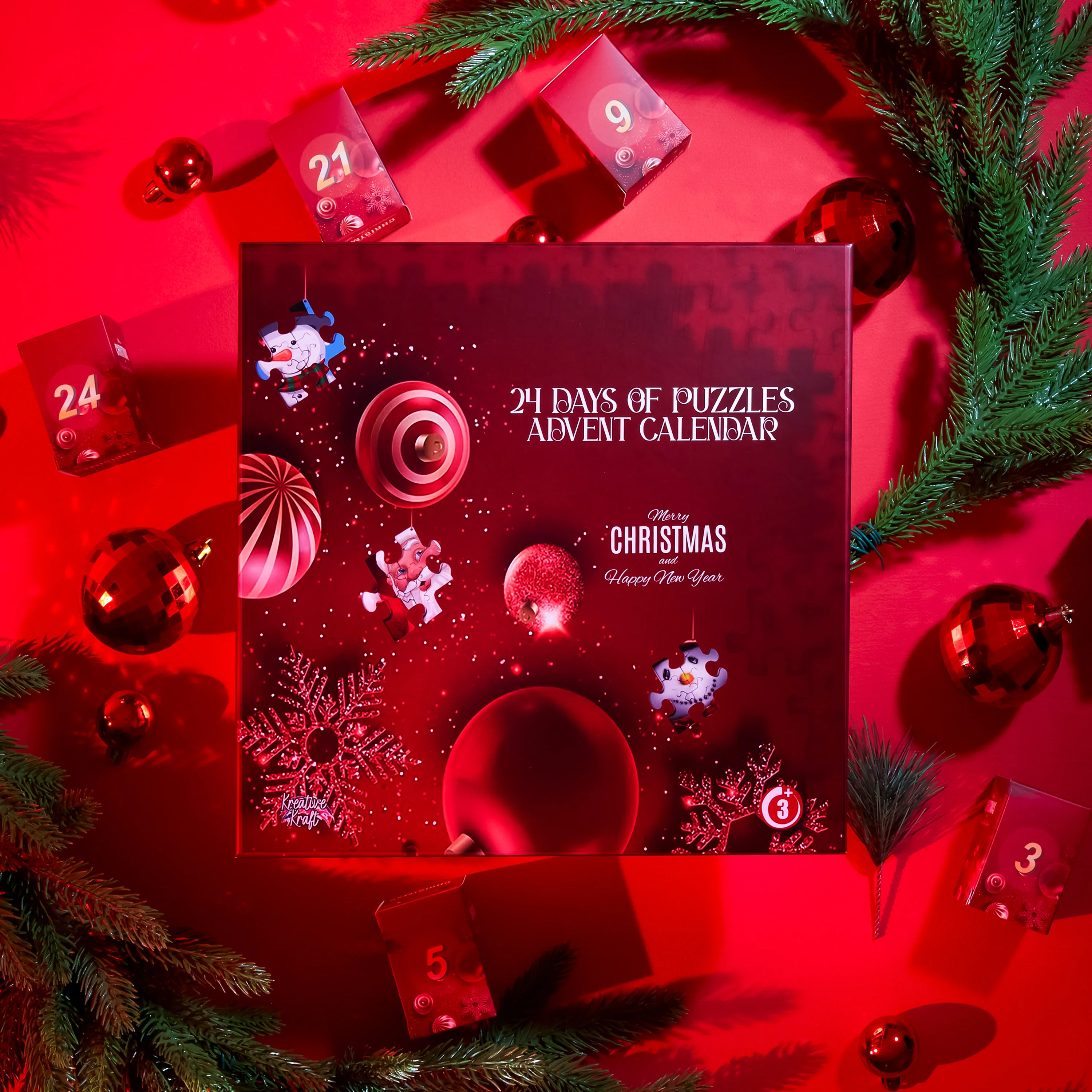 KreativeKraft Puzzle Advent Calendar 2025 Fun Christmas Countdown Calendar - Image 2