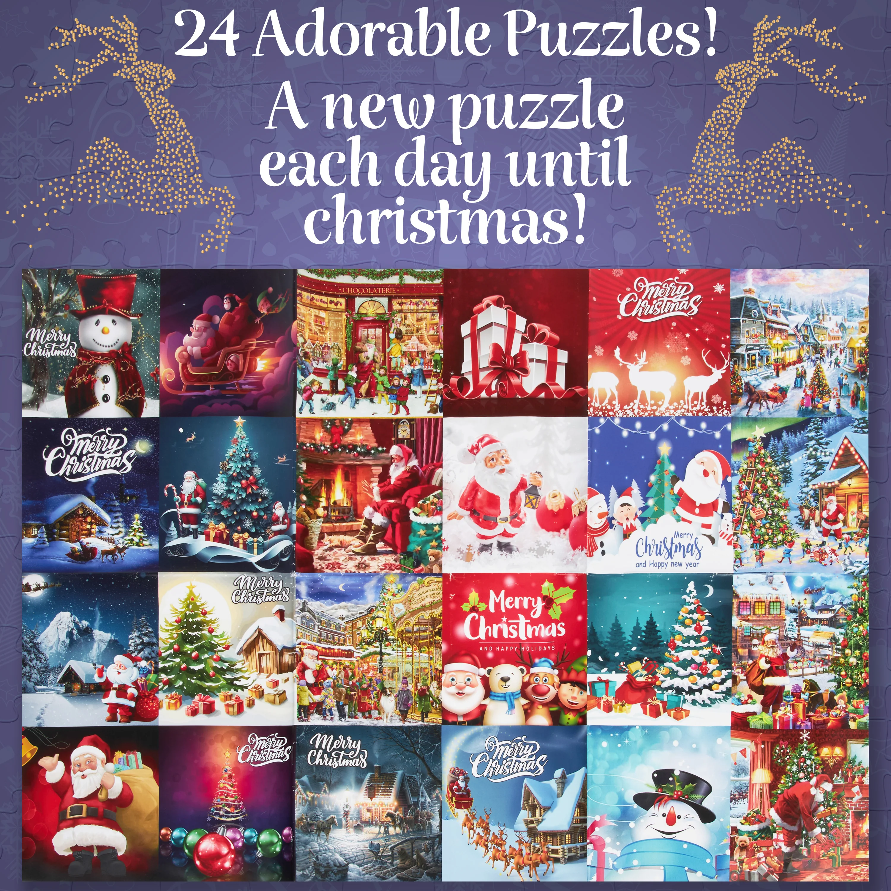 KreativeKraft Puzzle Advent Calendar 2025 Fun Christmas Countdown Calendar - Image 3