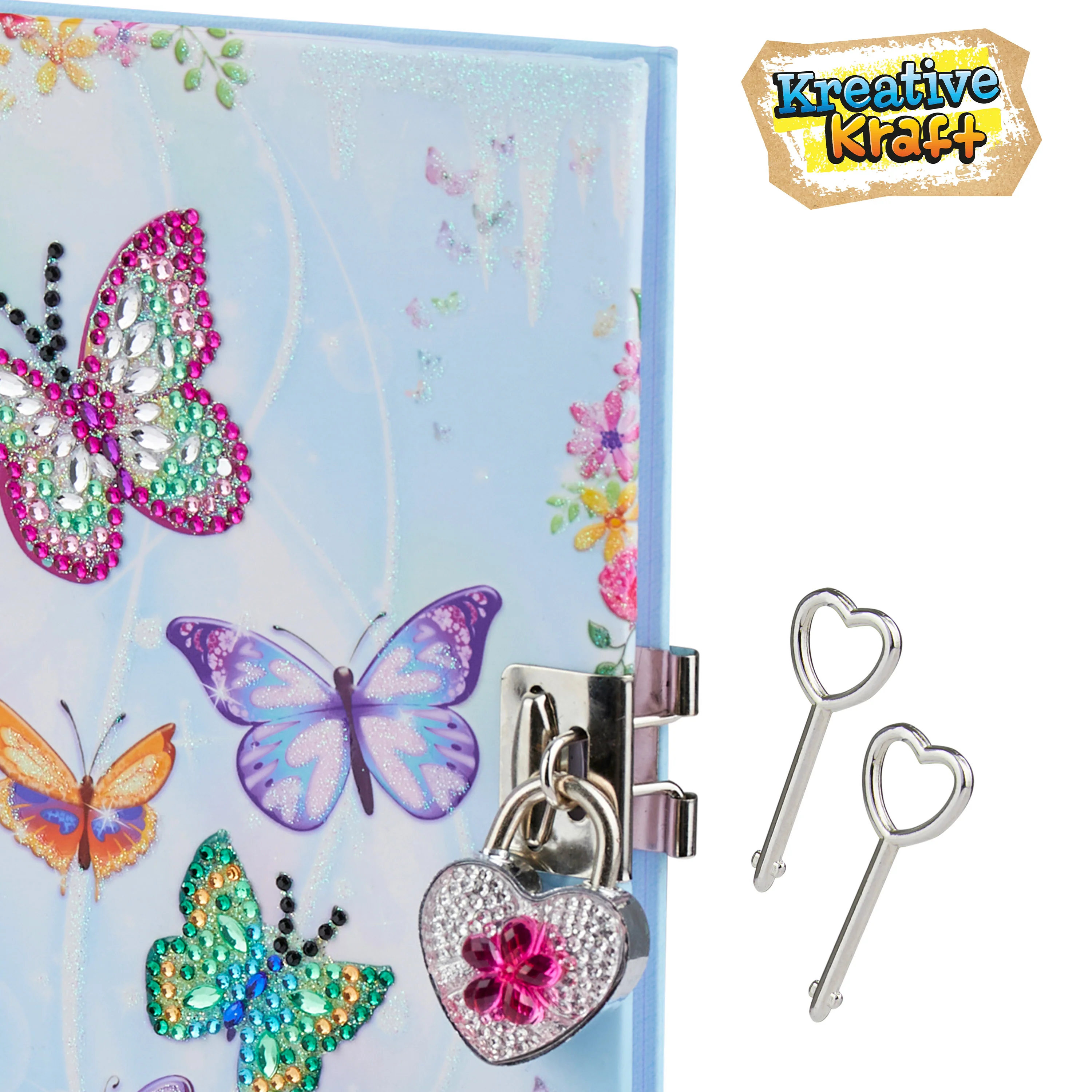 KreativeKraft Scrapbook Kit for Kids - Butterfly Diary - Image 4