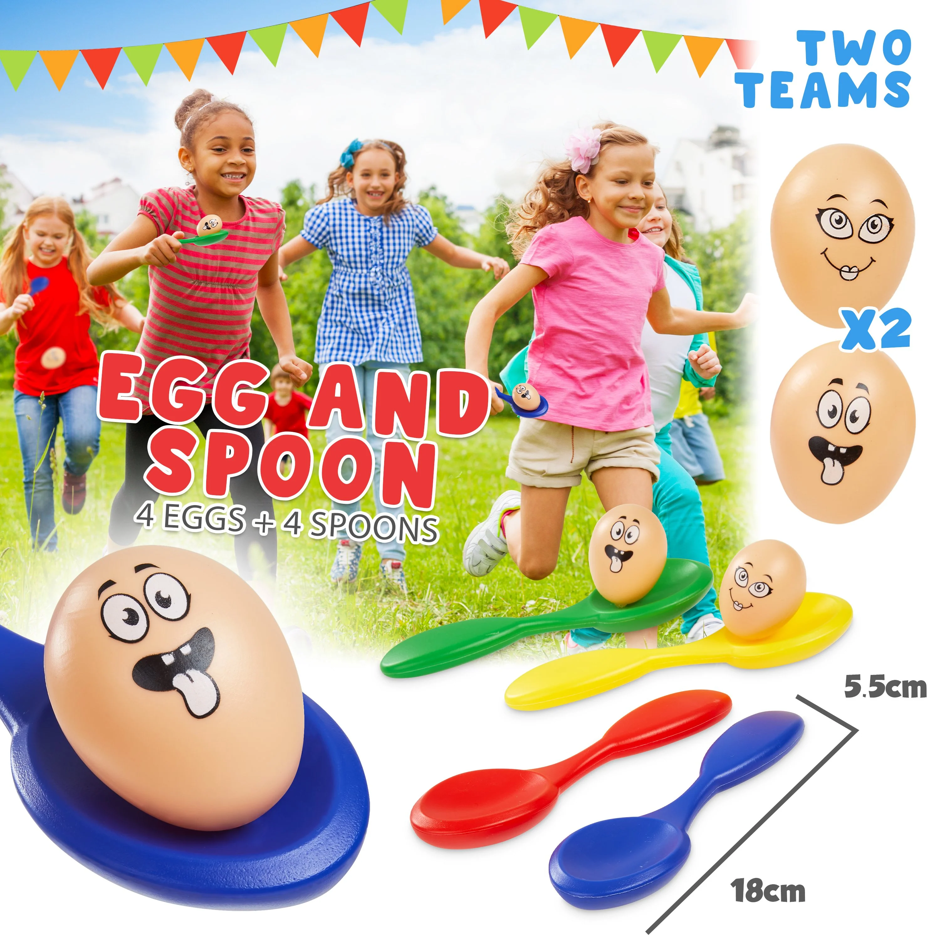 KreativeKraft Sports Day Kit, Indoor Outdoor Games for Kids Family - Image 5