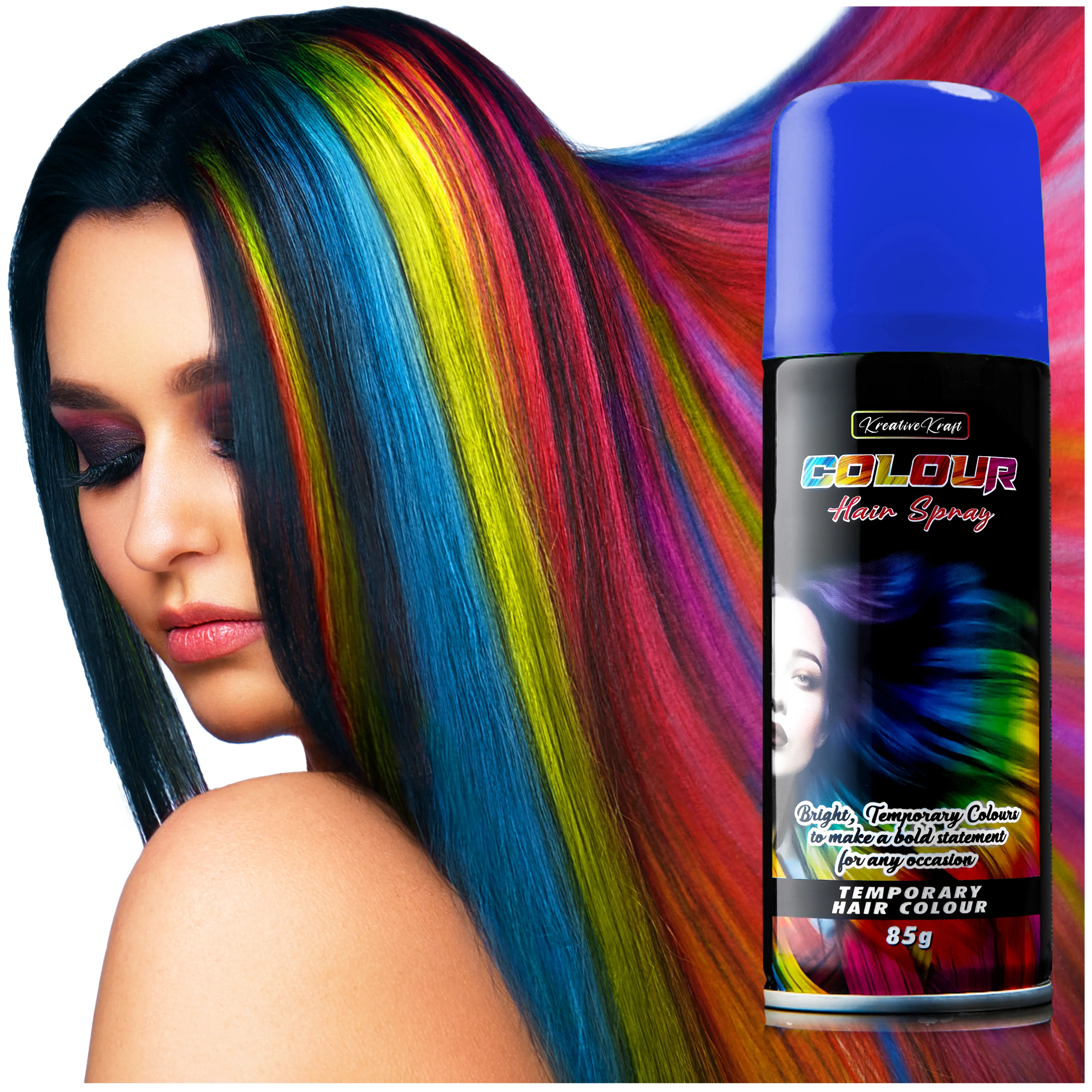 KreativeKraft Temporary Colour Hair Spray, Wash Out Hair Colour for Adults and Teens - Image 13