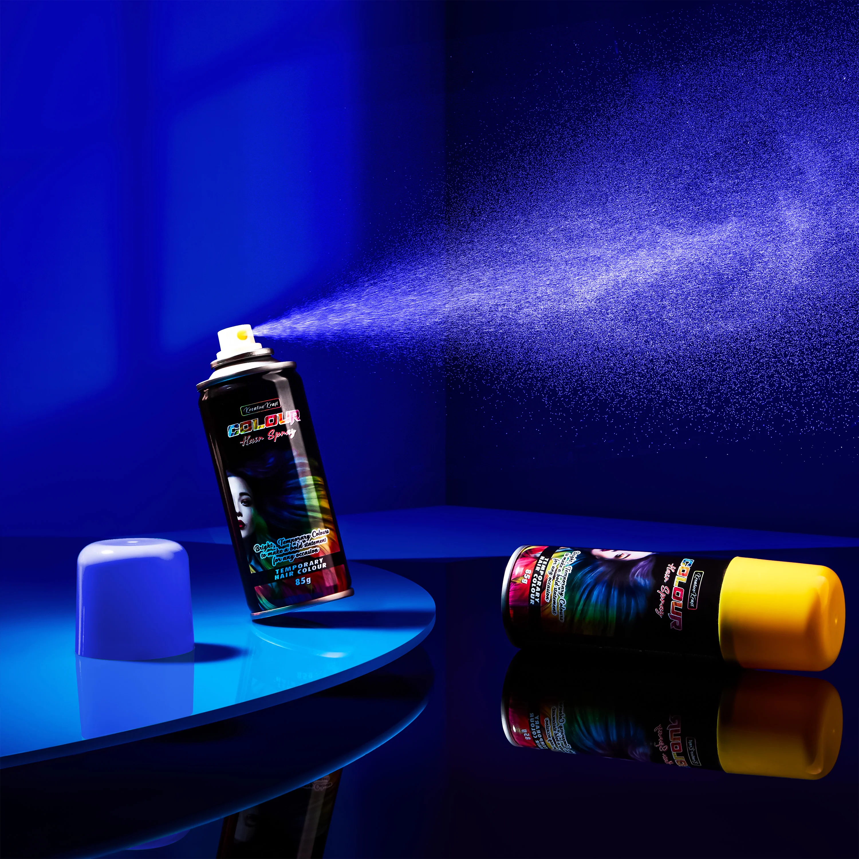 KreativeKraft Temporary Colour Hair Spray, Wash Out Hair Colour for Adults and Teens - Image 15