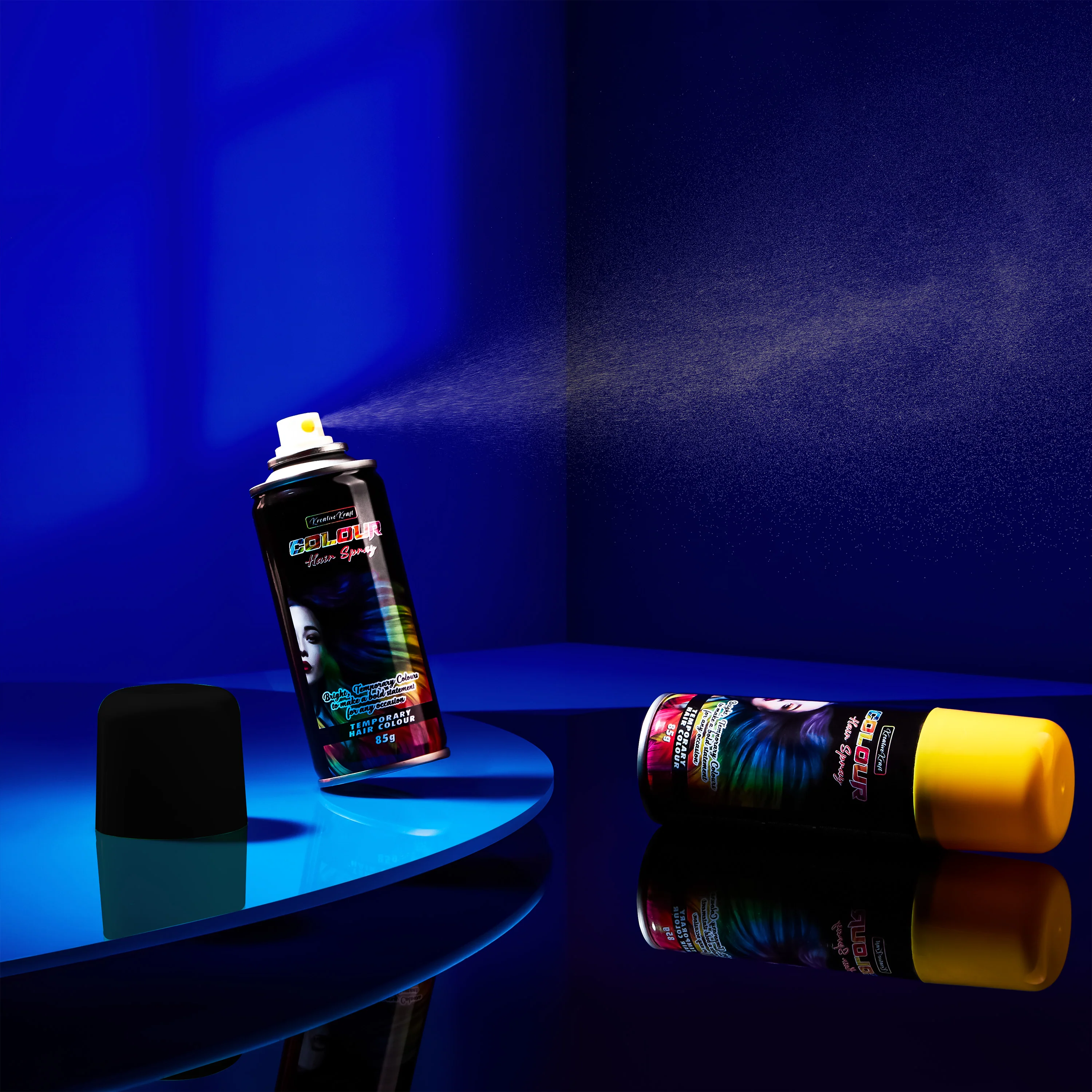 KreativeKraft Temporary Colour Hair Spray, Wash Out Hair Colour for Adults and Teens - Image 50