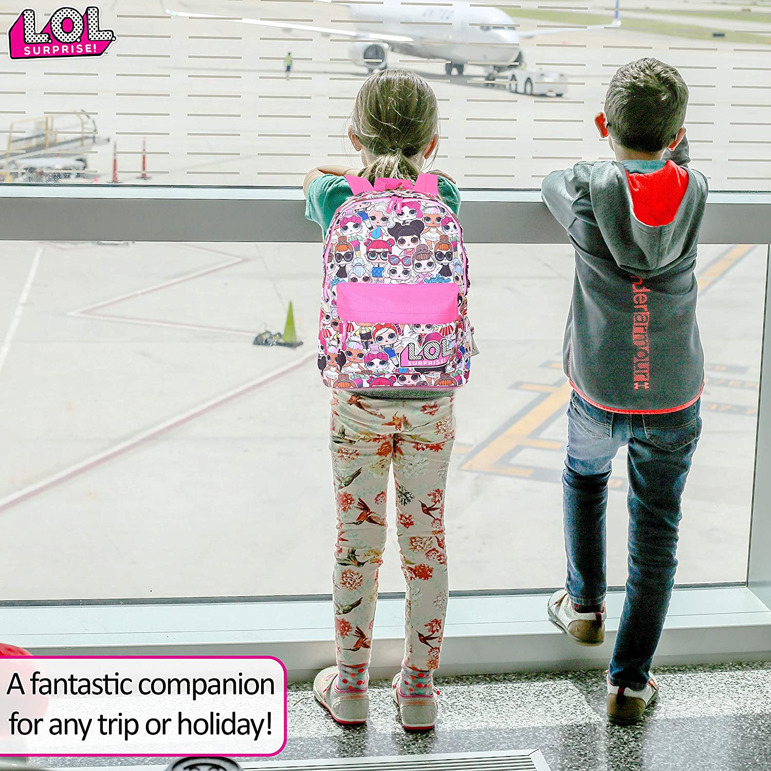 L.O.L. Surprise ! Backpack for Girls and Teens Featuring All-Over Dolls Print - Image 7