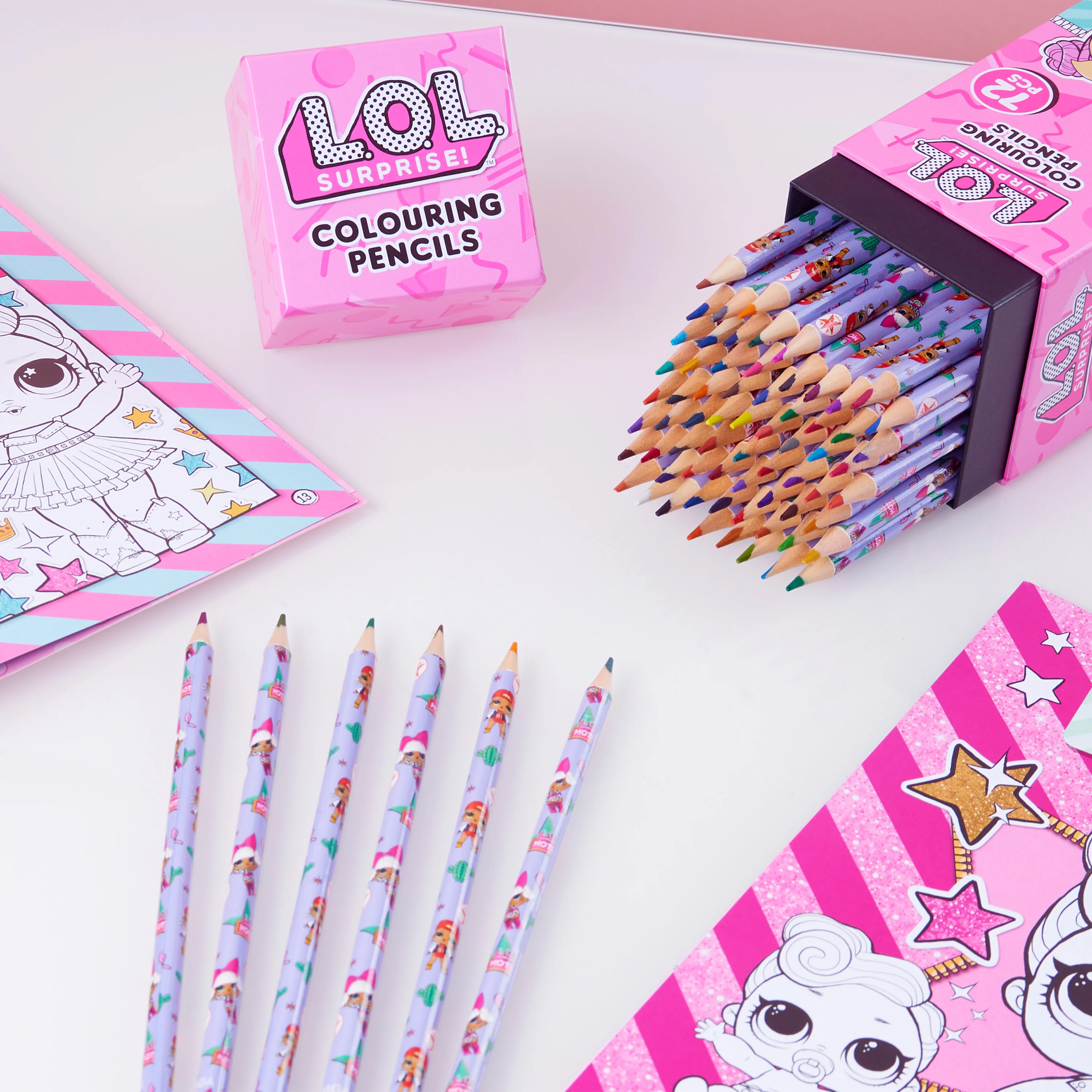 L.O.L. Surprise! Colouring Pencils for Kids - 72 Pencils Colouring Box - Image 2