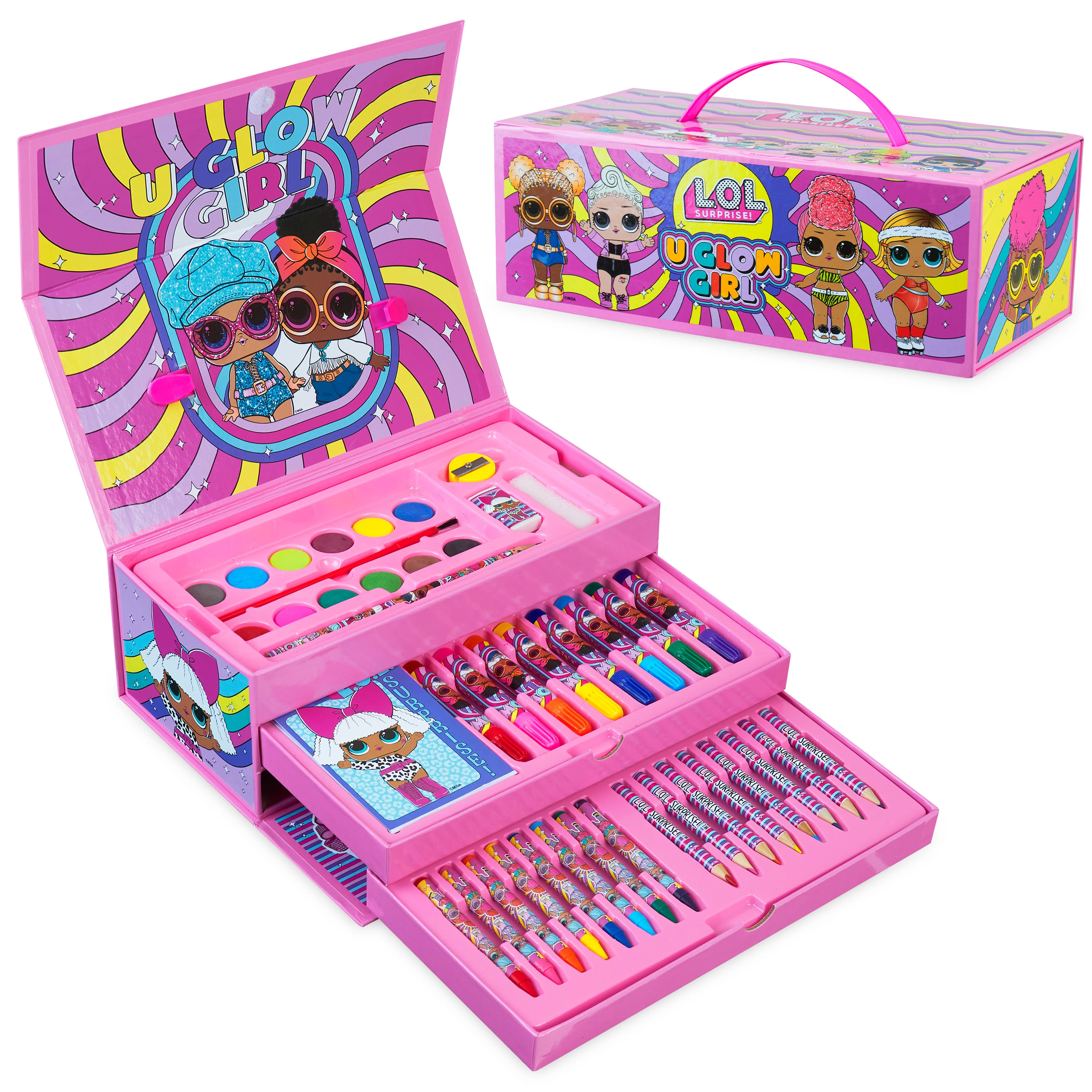 L.O.L. Surprise! Crafts for Kids Art Set Lol Doll 40+ Pieces Set Colouring Pencils