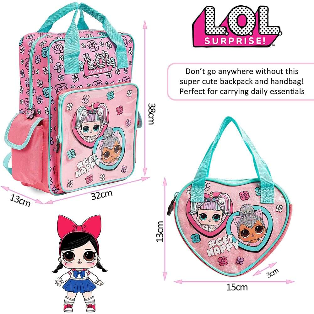 L.O.L. Surprise! School Bag and Handbag,Supplies for Children,Official Backpack - Image 3
