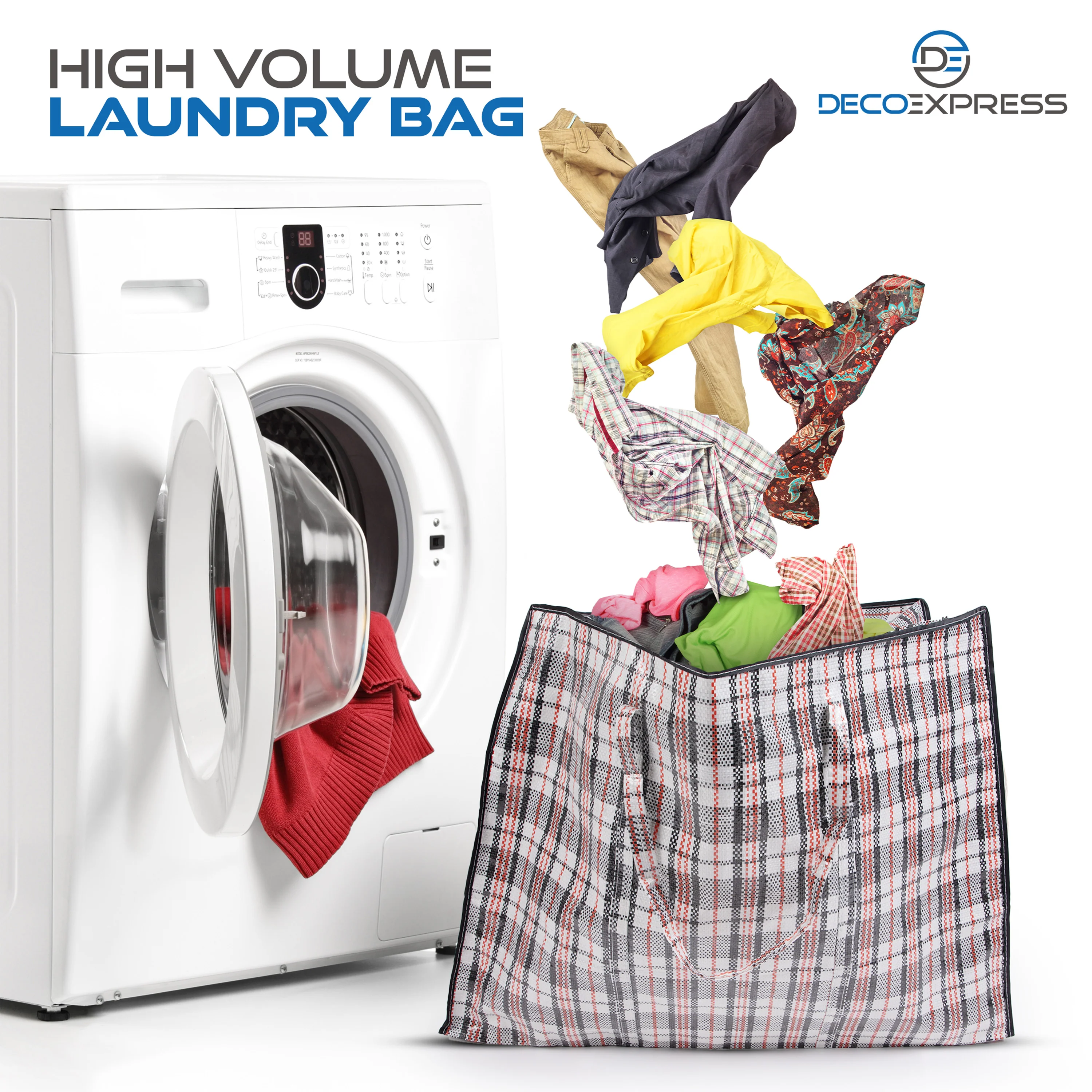 Laundry Bag Heavy Duty Storage Bags - Pack of 10 - Image 4