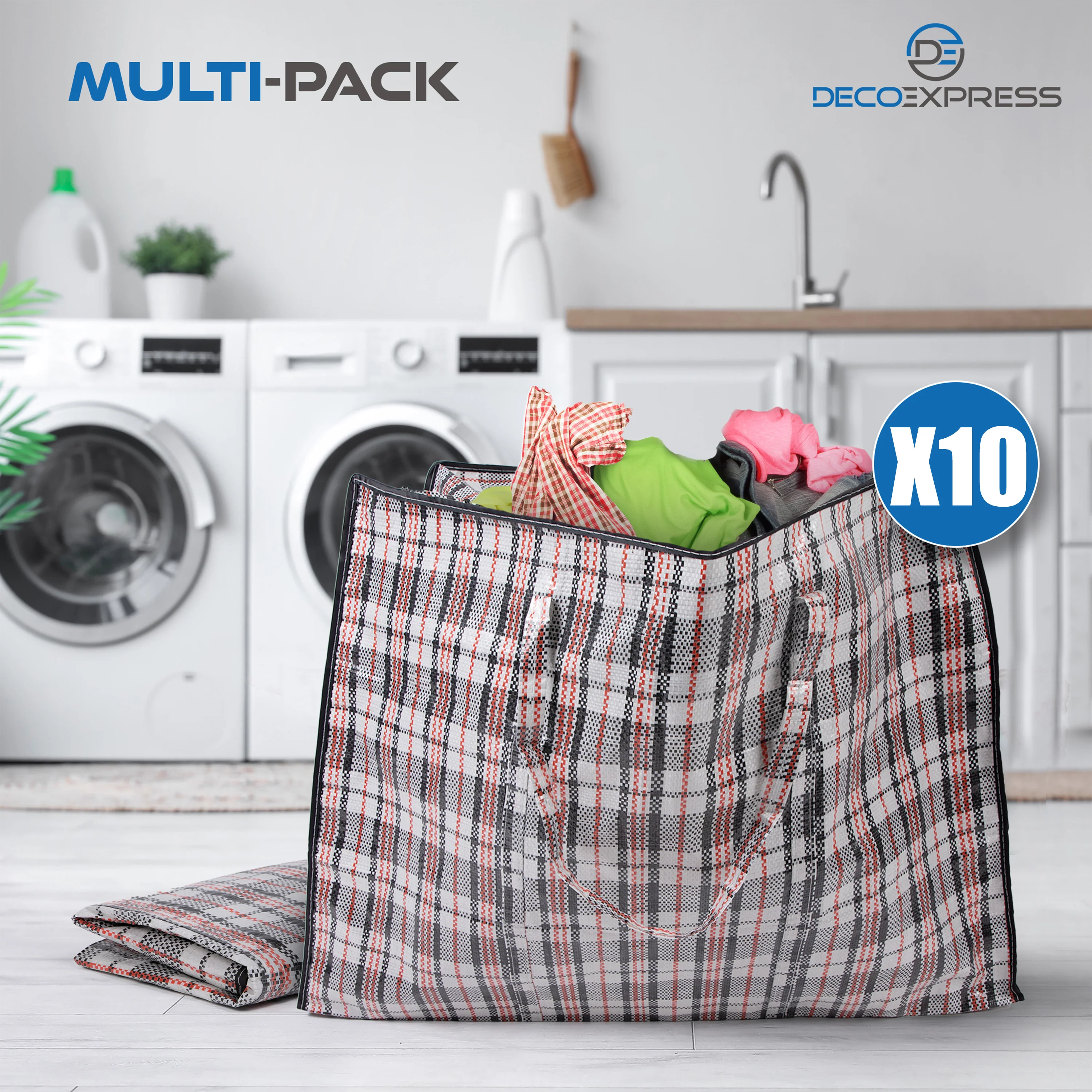 Laundry Bag Heavy Duty Storage Bags - Pack of 10 - Image 6