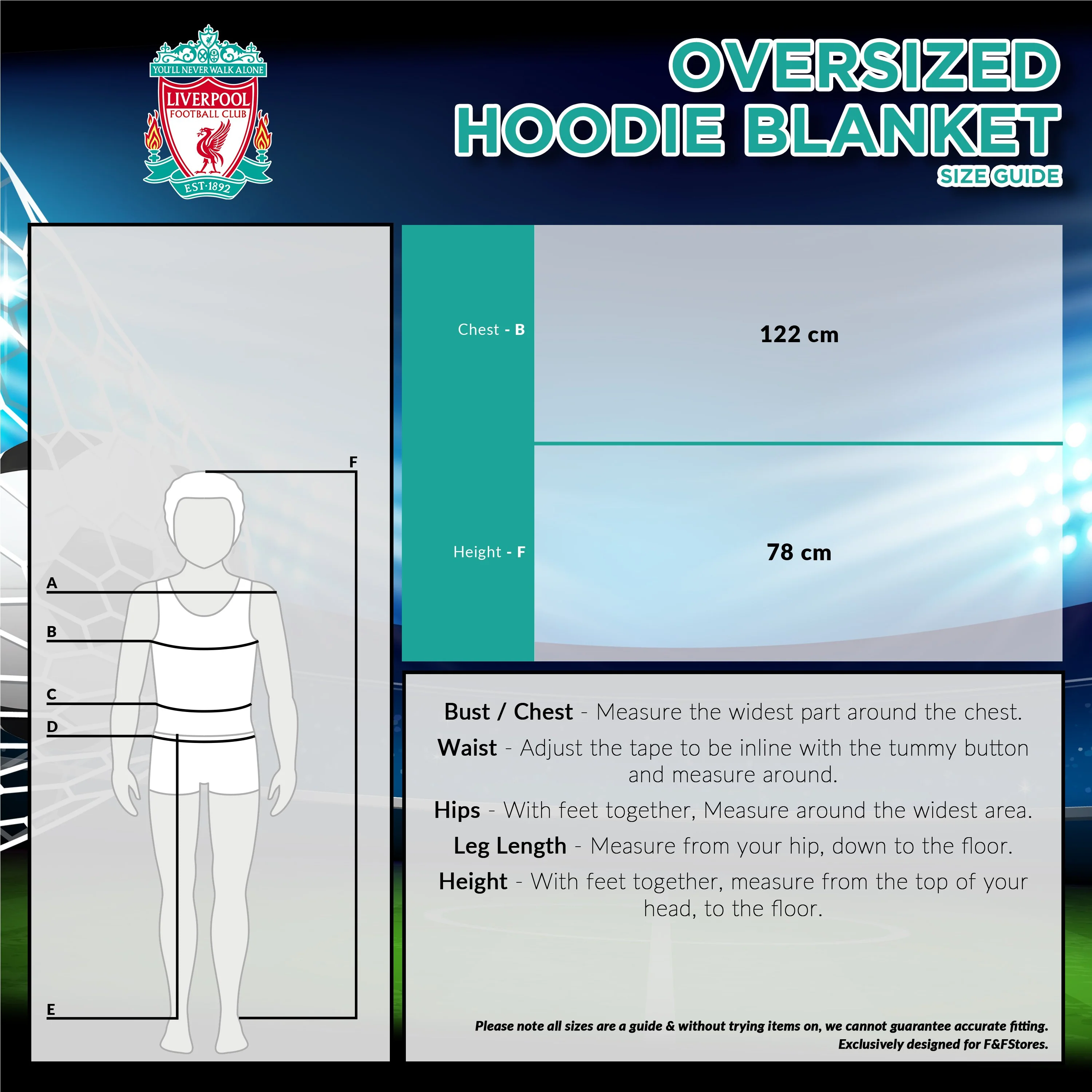 Liverpool F.C. Boys Hoodies, BLACK Oversized Hoodie Blanket, Kids Football Gifts - Image 7