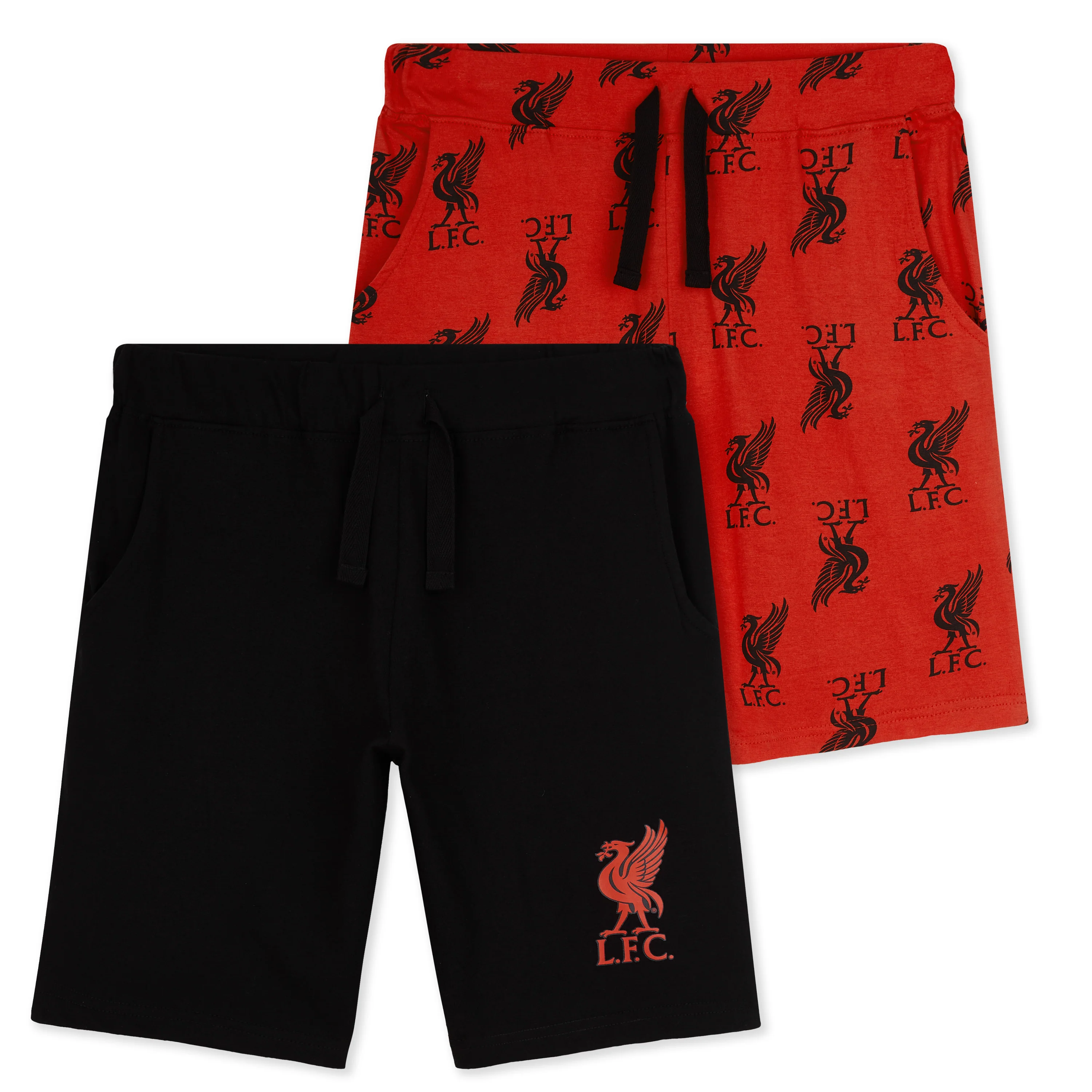 Liverpool F.C. Boys Shorts, Casual Cotton Jogger Shorts, Official Merchandise
