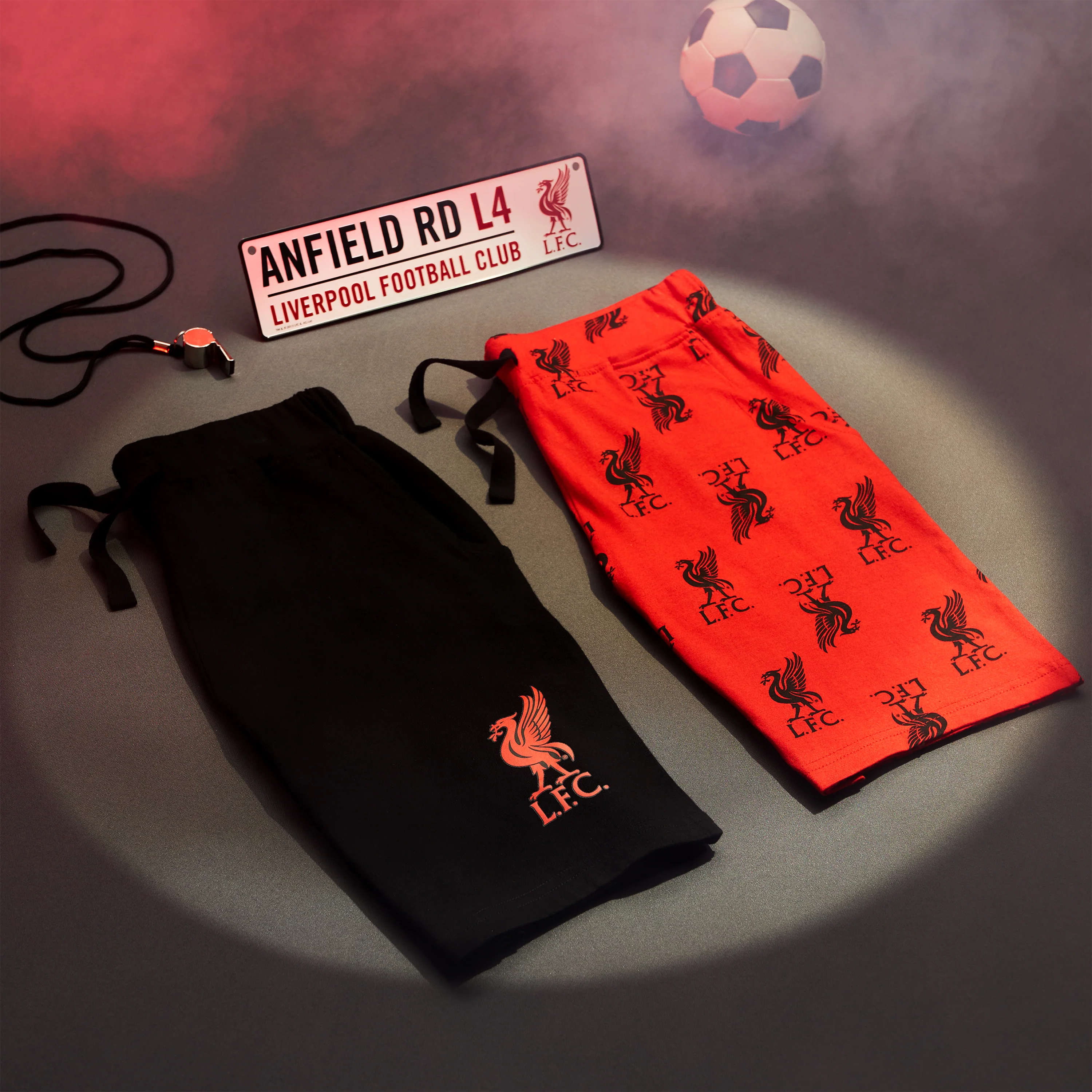 Liverpool F.C. Boys Shorts, Casual Cotton Jogger Shorts, Official Merchandise - Image 2