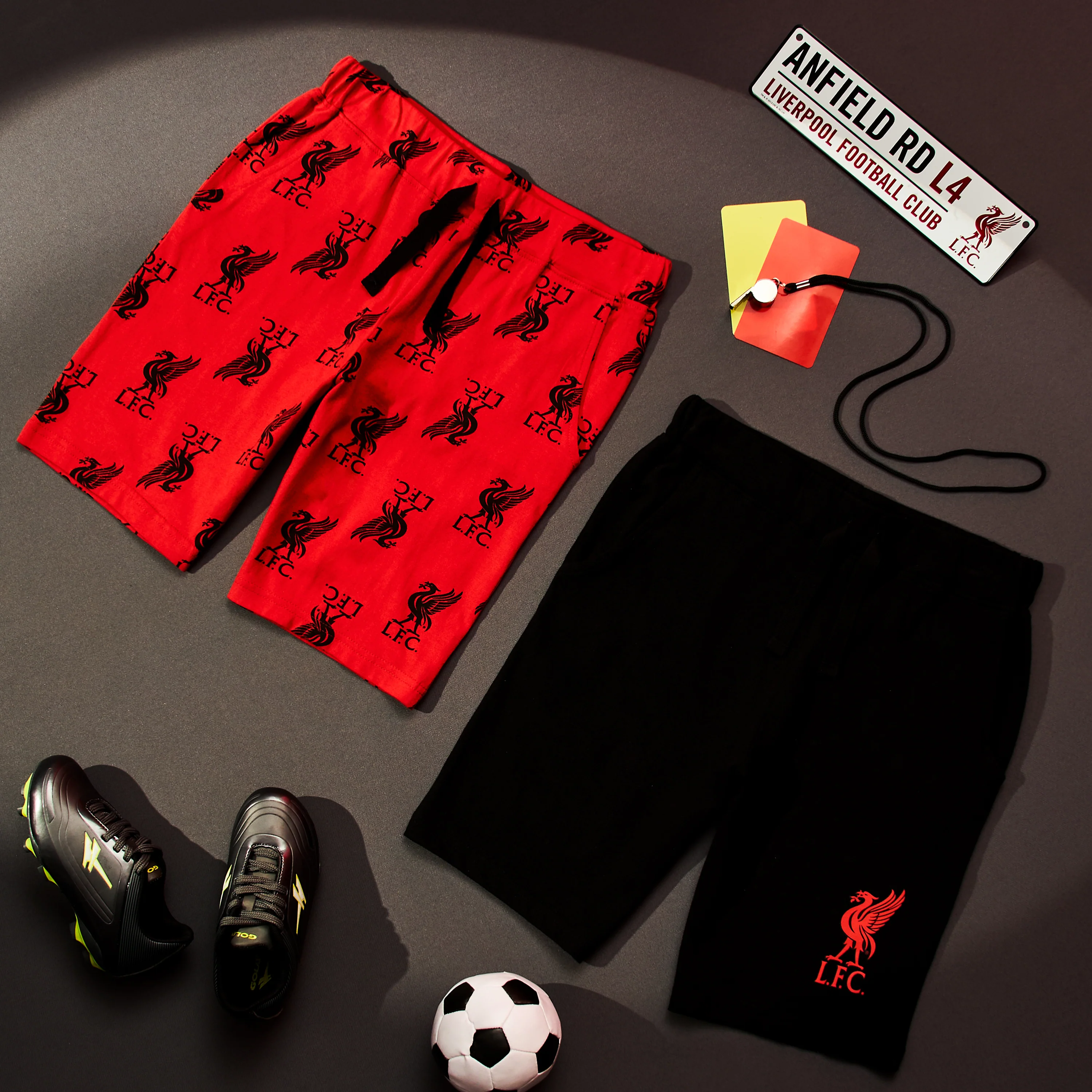 Liverpool F.C. Boys Shorts, Casual Cotton Jogger Shorts, Official Merchandise - Image 6