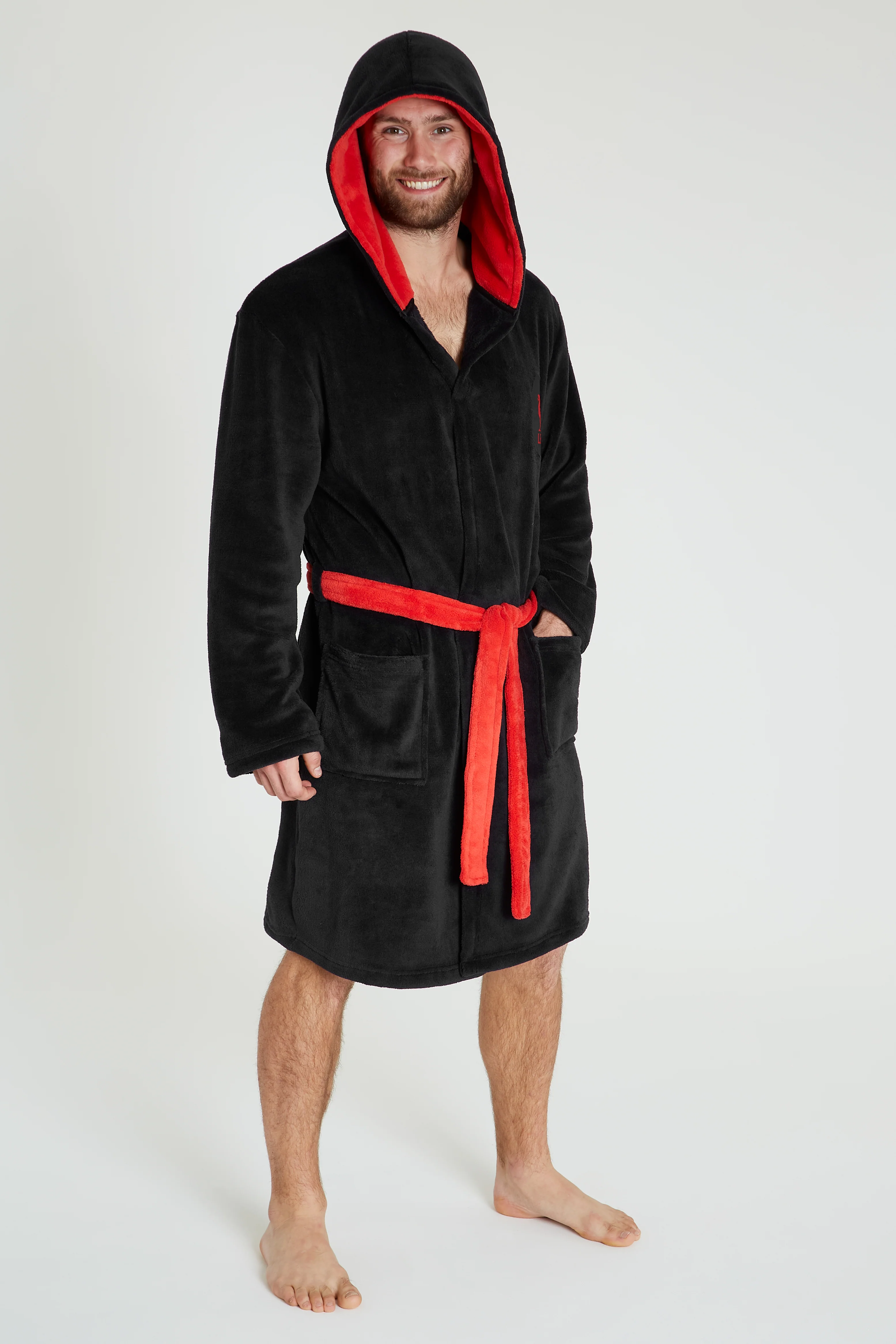 Liverpool F.C. Dressing Gown for Men, Mens Fleece Hooded Robe, Football Gifts - Image 6