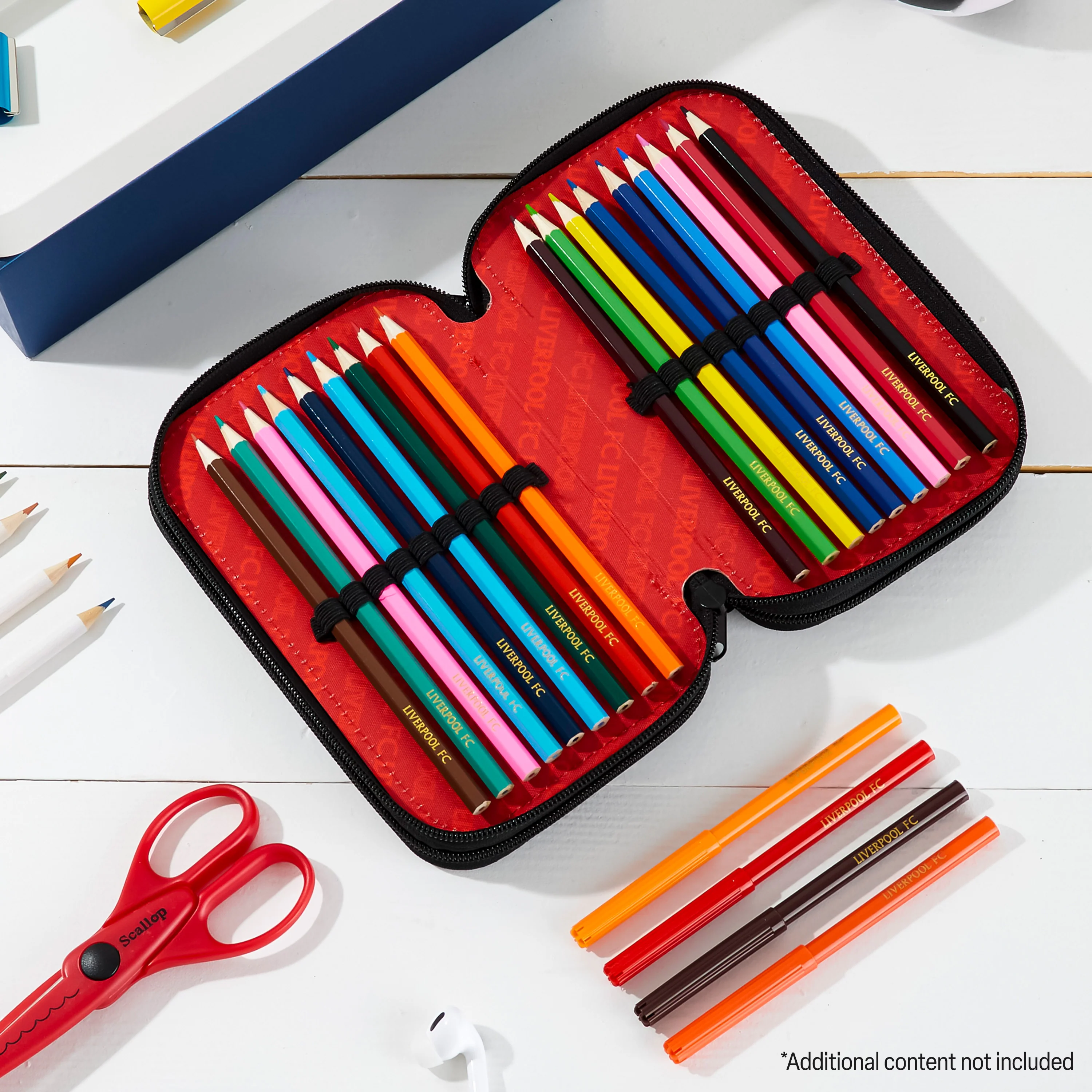 Liverpool F.C. Filled Pencil Case, Colouring and Stationery Set - School Supplies - Image 2
