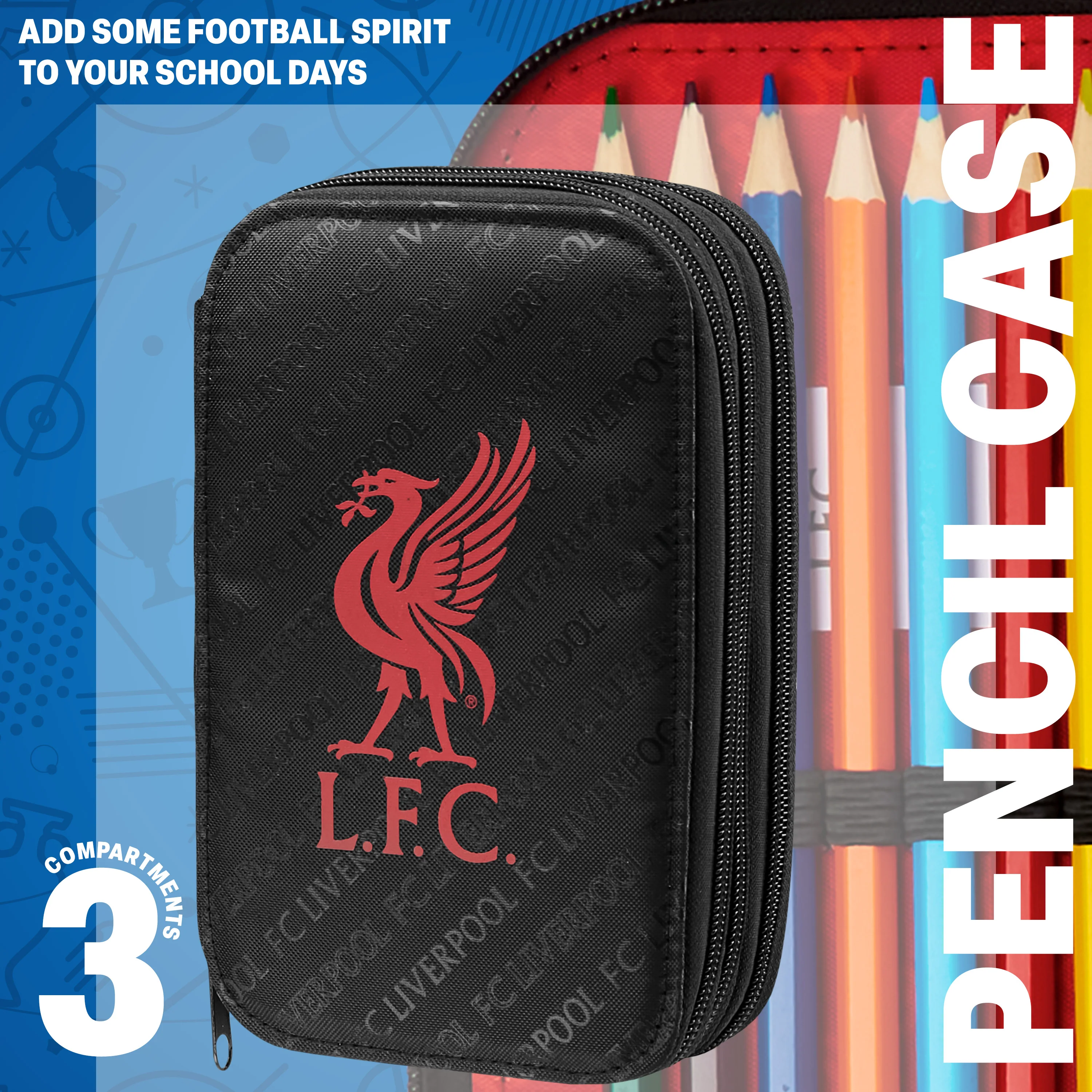 Liverpool F.C. Filled Pencil Case, Colouring and Stationery Set - School Supplies - Image 3