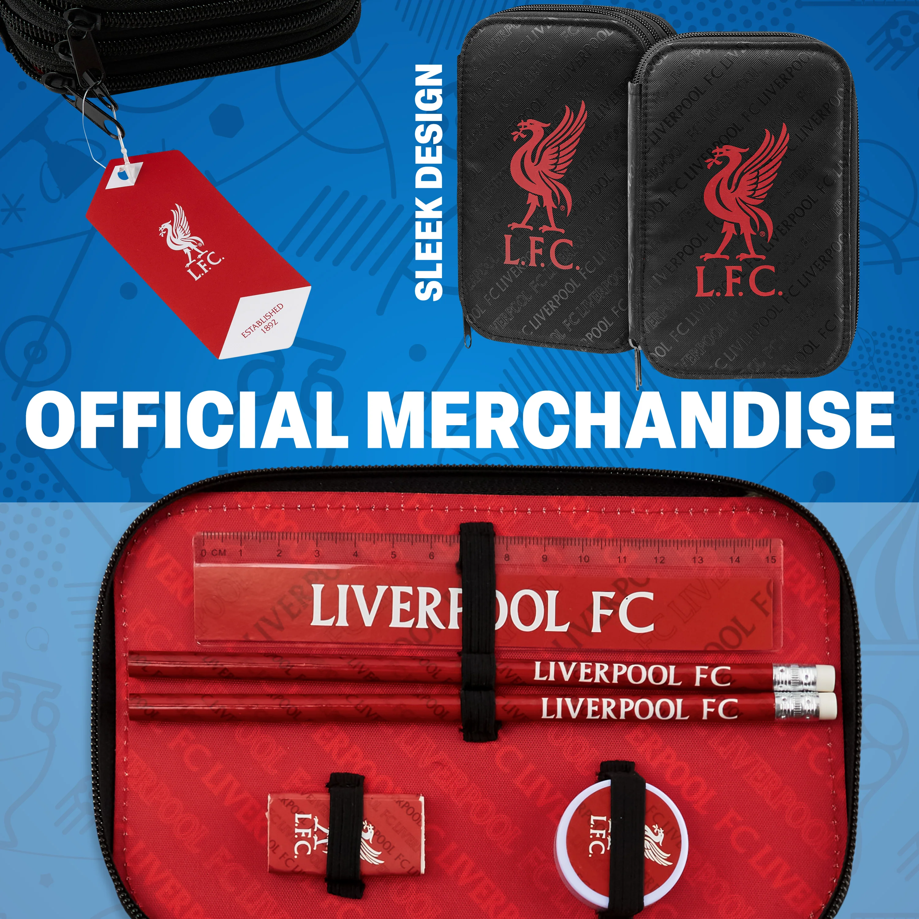 Liverpool F.C. Filled Pencil Case, Colouring and Stationery Set - School Supplies - Image 4