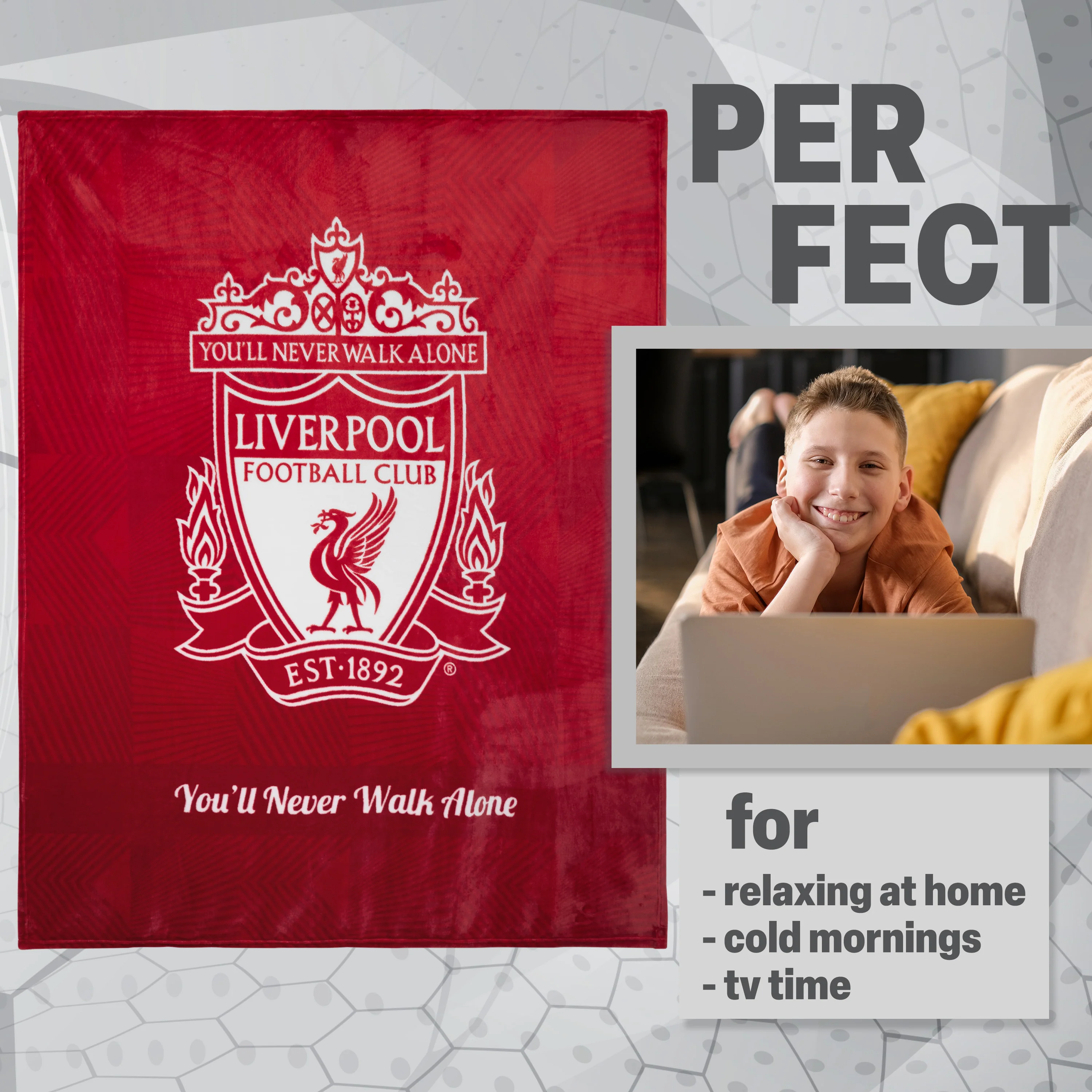 Liverpool F.C. Fleece Bed Blanket - Image 3