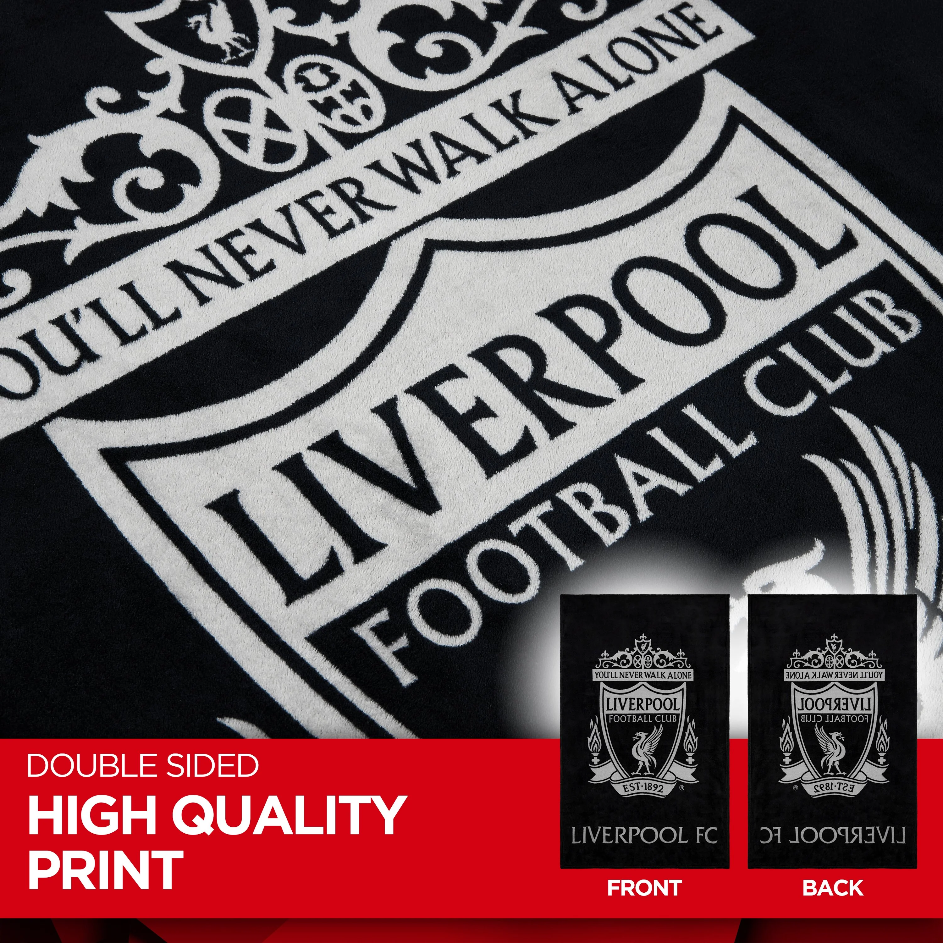 Liverpool F.C. Fleece Blanket, Soft Bed Throws, Sofa Blanket Throw, Gifts for Men Teens Kids - Image 4