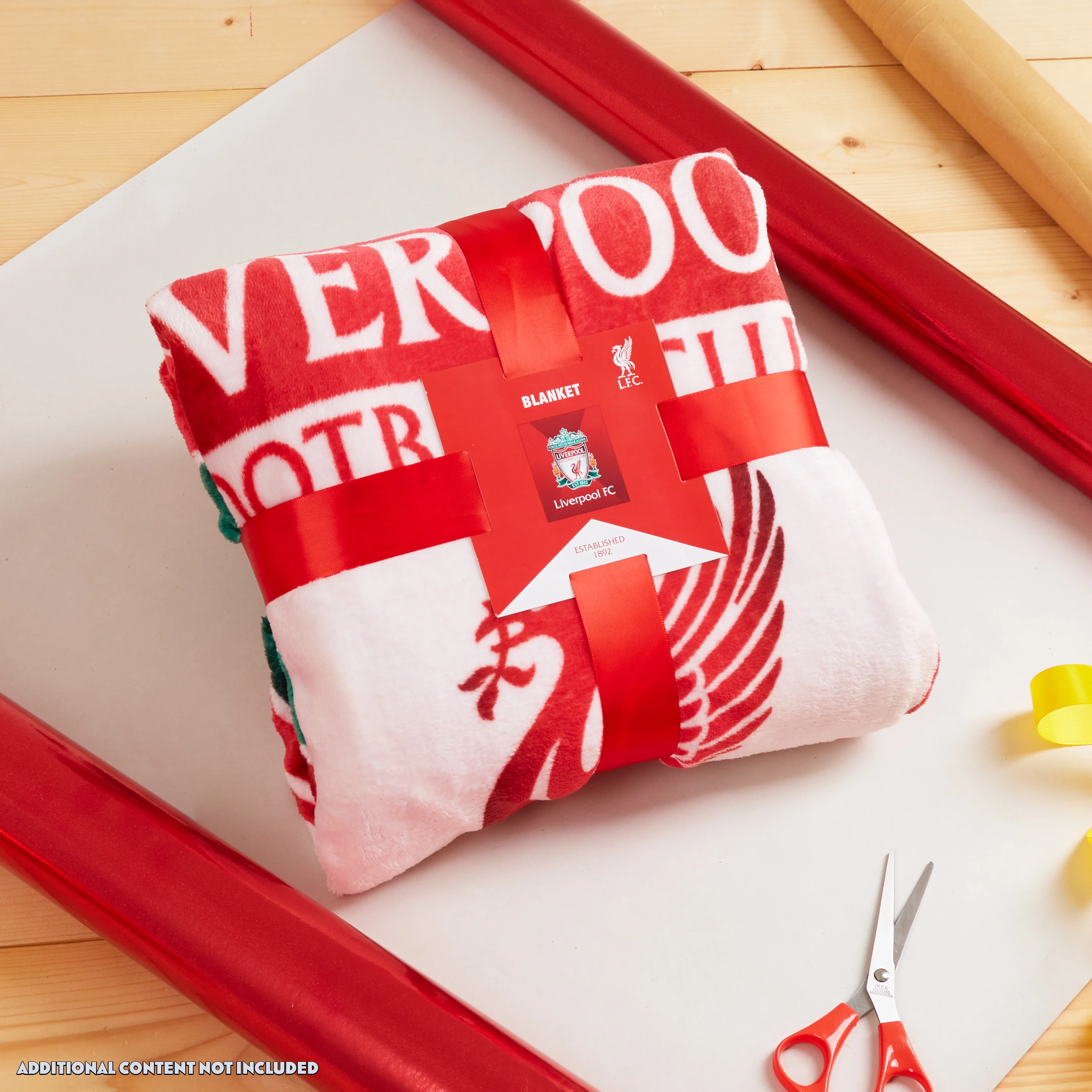 Liverpool F.C. Fleece Blanket Throw - Red - Image 2