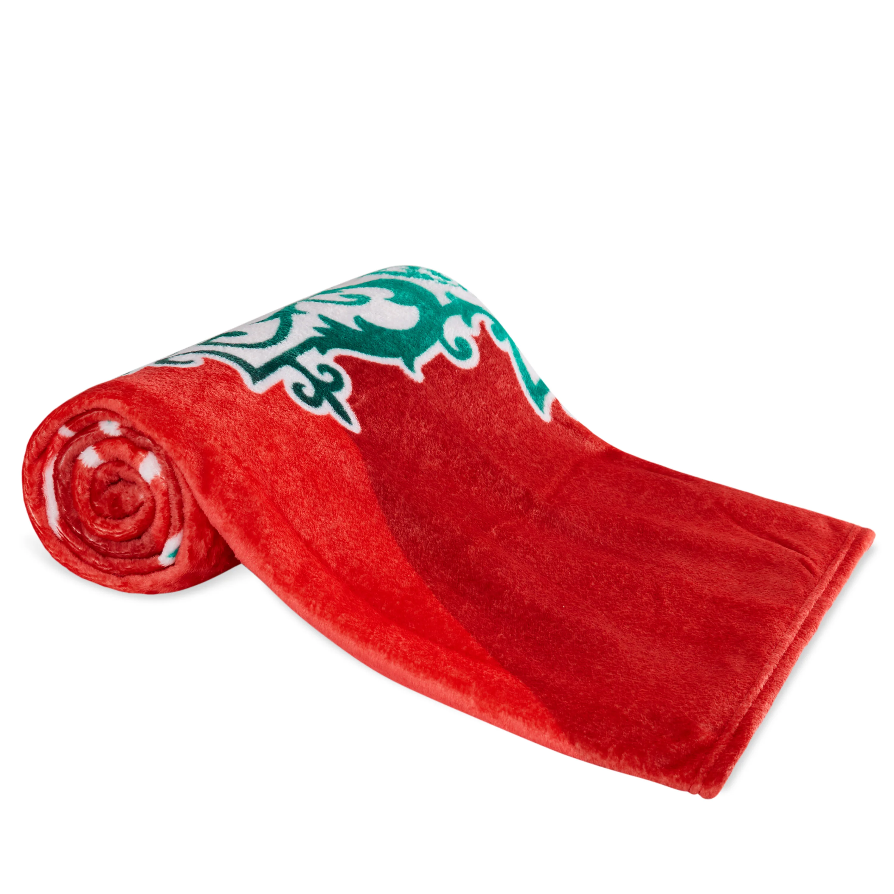 Liverpool F.C. Fleece Blanket Throw - Red - Image 4