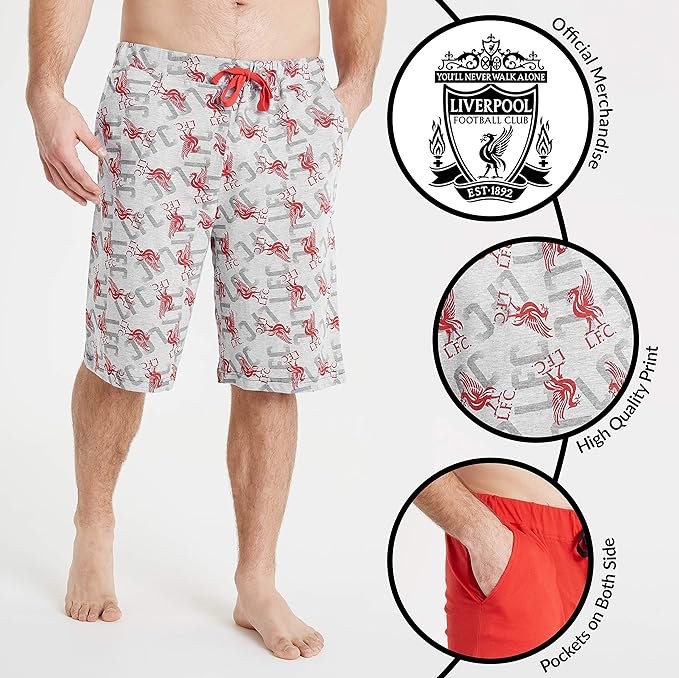 Liverpool F.C. Football Shorts - Casual Bottoms with Elastic Waist for Men - Image 4