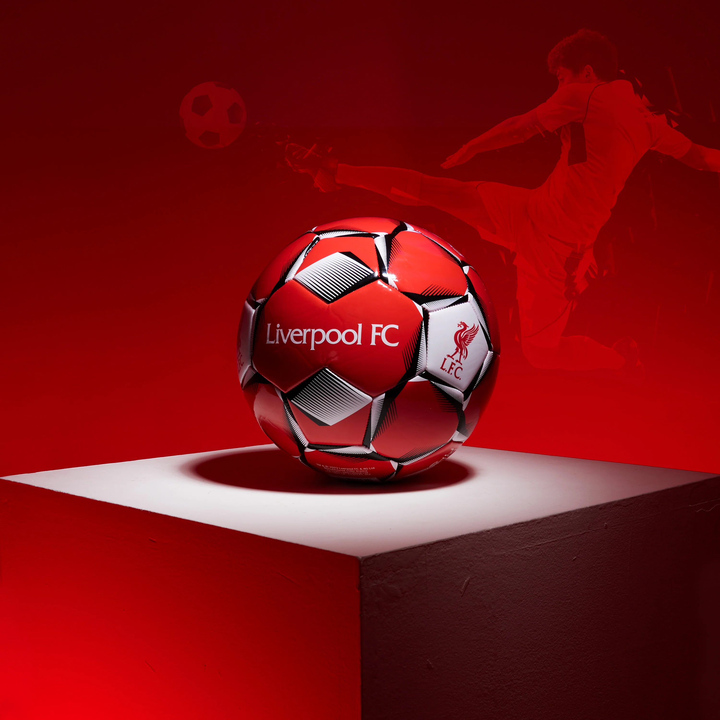 Liverpool F.C. Football Soccer Ball for Adults & Teenagers - Size 3 - Image 2