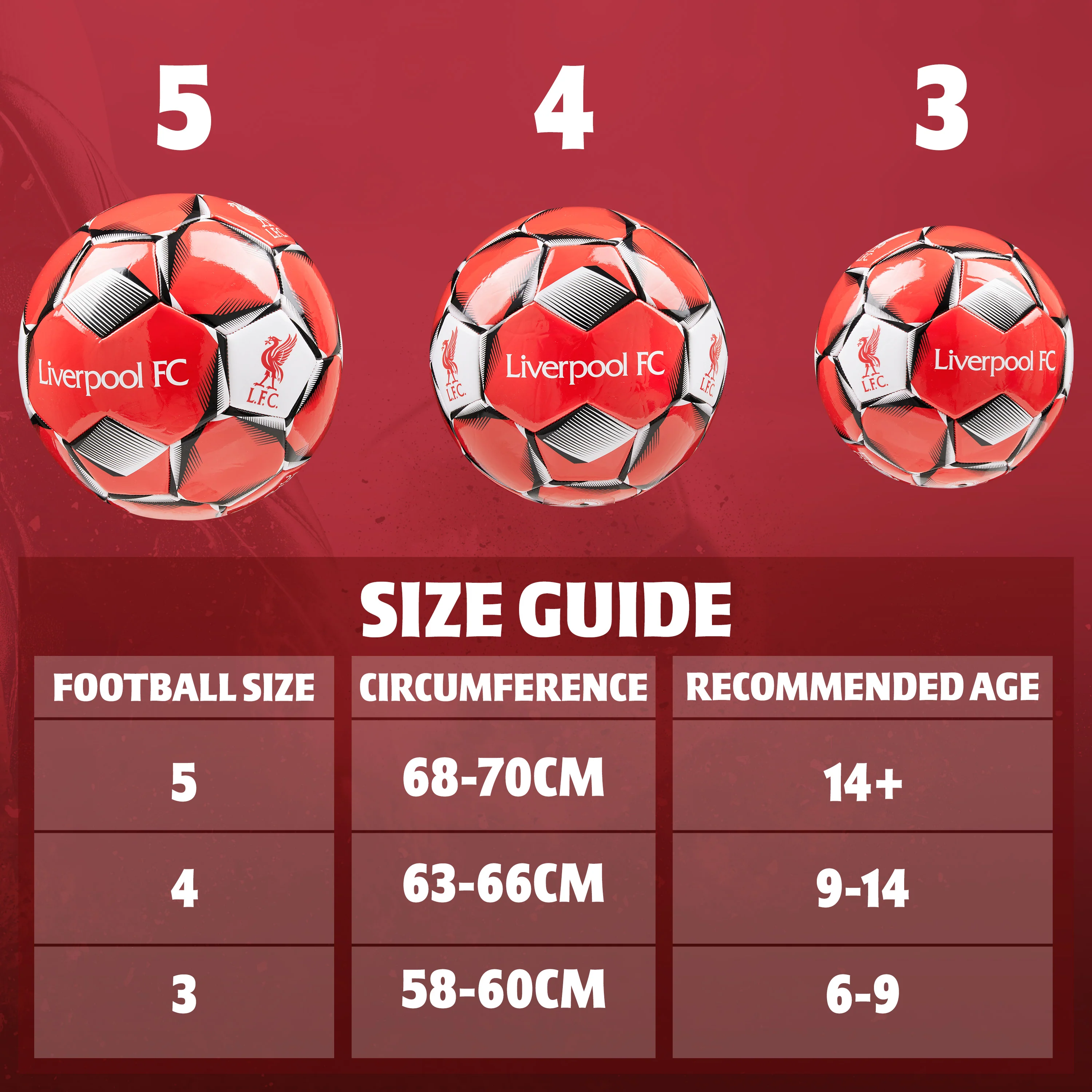Liverpool F.C. Football Soccer Ball for Adults & Teenagers - Size 3 - Image 6