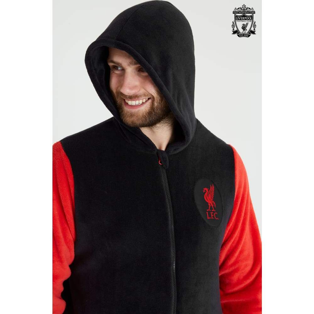 Liverpool F.C. Mens Pyjamas, Fleece Mens Onesies, Football Gifts for Men Teens - Image 3