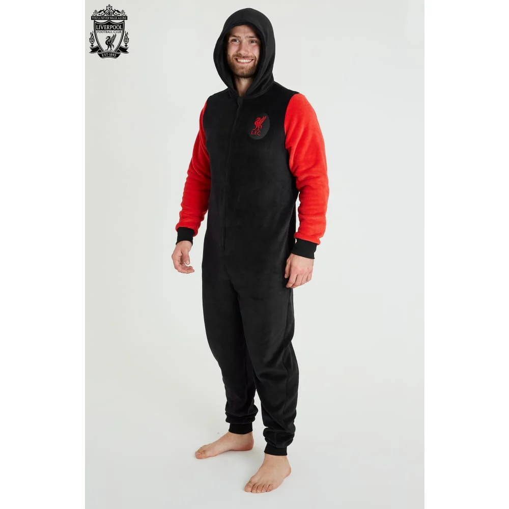 Liverpool F.C. Mens Pyjamas, Fleece Mens Onesies, Football Gifts for Men Teens - Image 4