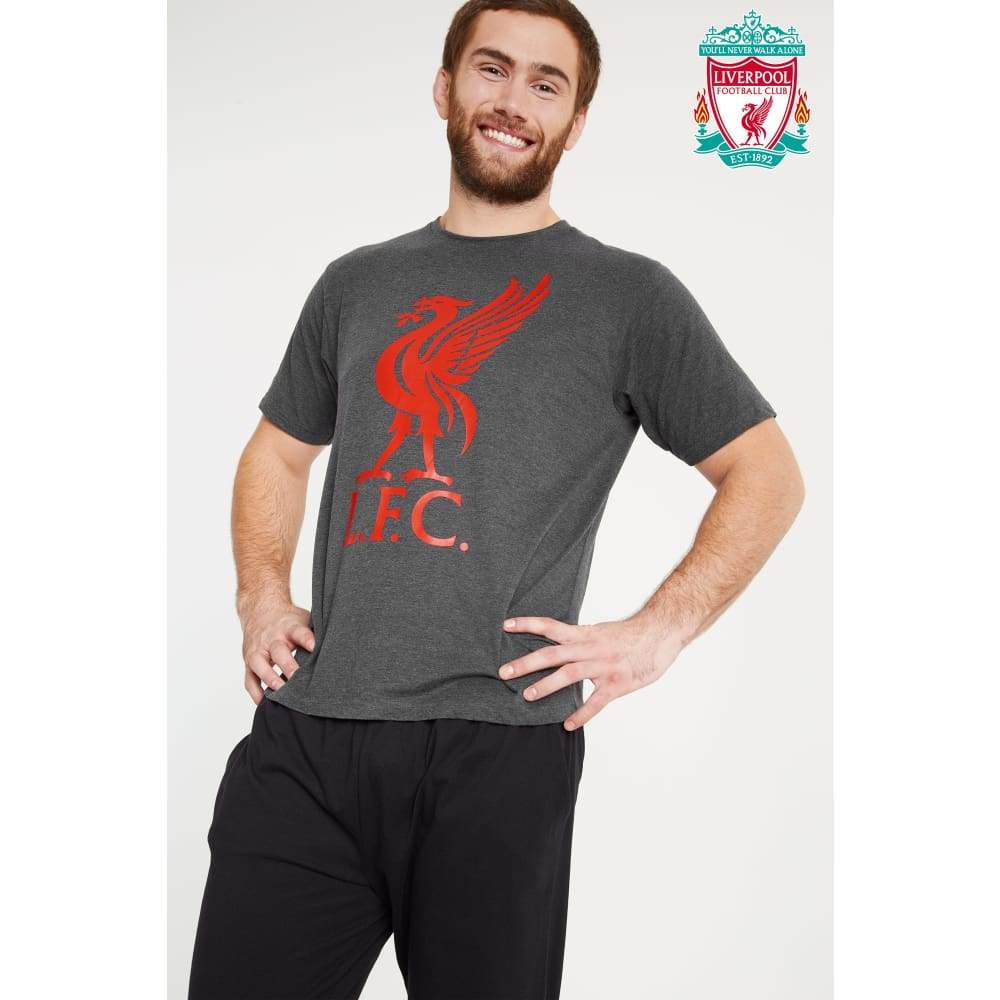 Liverpool F.C. Mens Pyjamas Set, Long Cotton Pjs, Official Football Gifts - Image 3