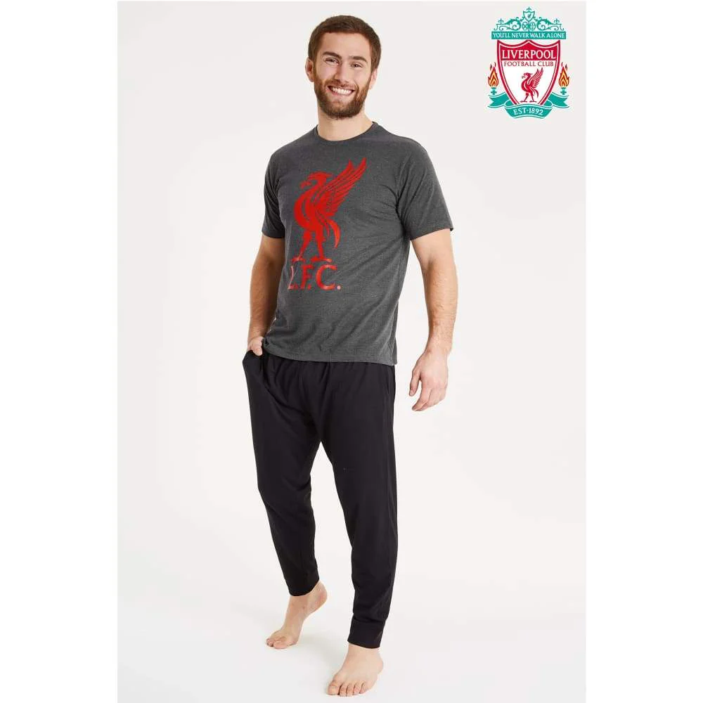 Liverpool F.C. Mens Pyjamas Set, Long Cotton Pjs, Official Football Gifts - Image 5
